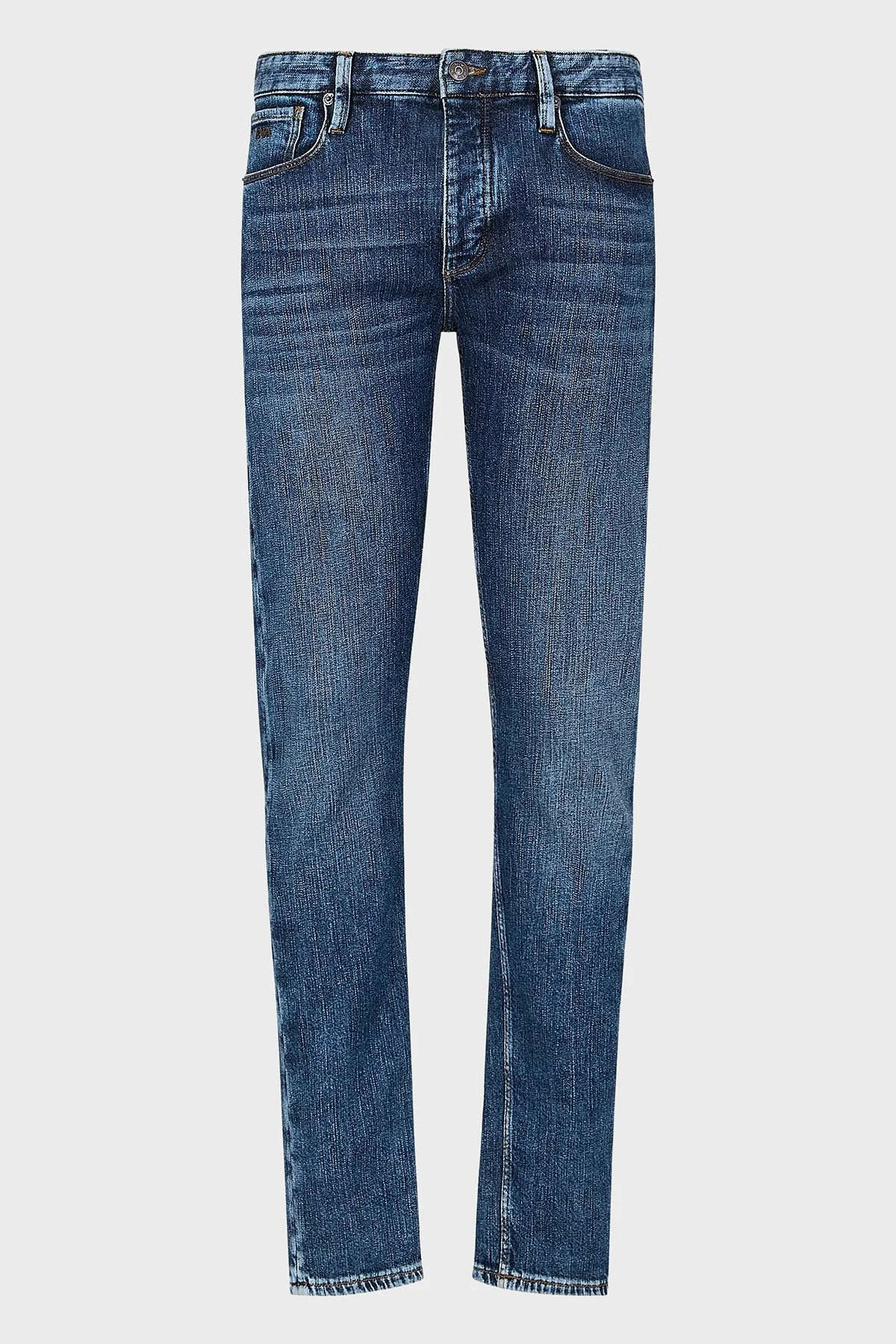Emporio Armani J75 Slim Fit Düşük Bel Jeans Erkek Kot Pantolon 3D1J75 1D01Z 0942 LACİVERT - 5
