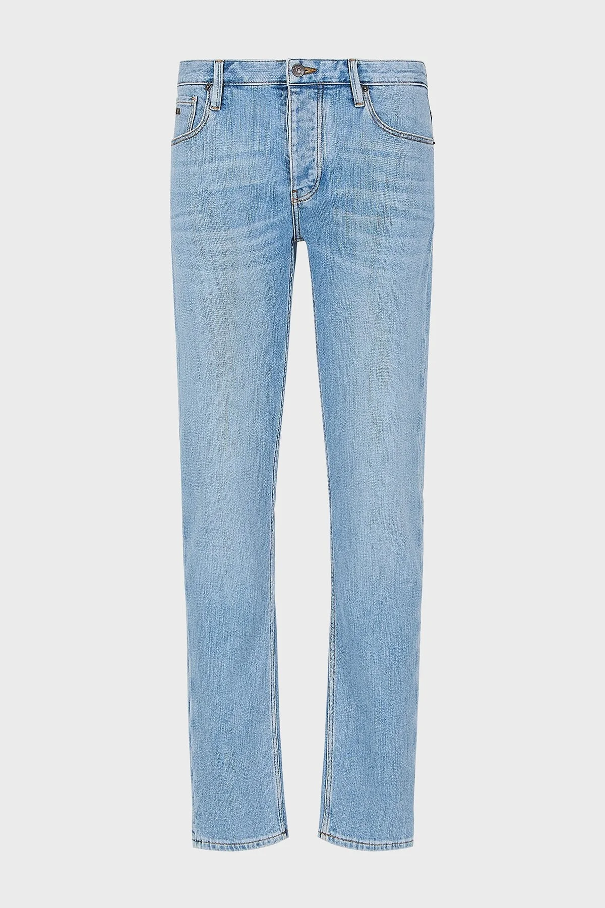 Emporio Armani J75 Slim Fit Düşük Bel Jeans Erkek Kot Pantolon 3D1J75 1D01Z 0943 MAVİ - 2