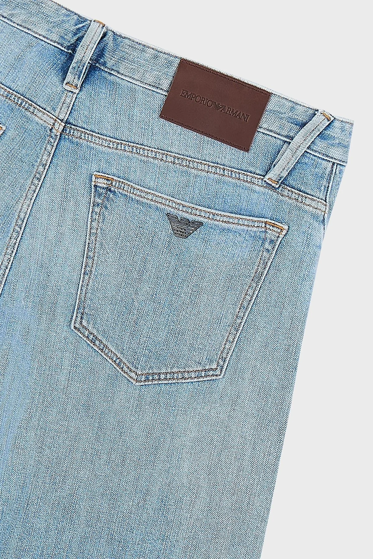 Emporio Armani J75 Slim Fit Düşük Bel Jeans Erkek Kot Pantolon 3D1J75 1D01Z 0943 MAVİ - 3