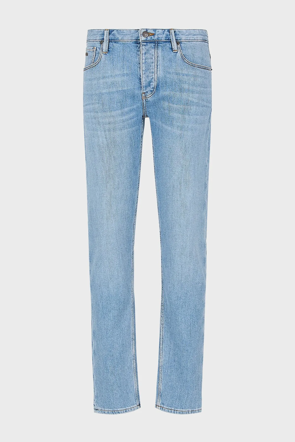Emporio Armani J75 Slim Fit Düşük Bel Jeans Erkek Kot Pantolon 3D1J75 1D01Z 0943 MAVİ - 2