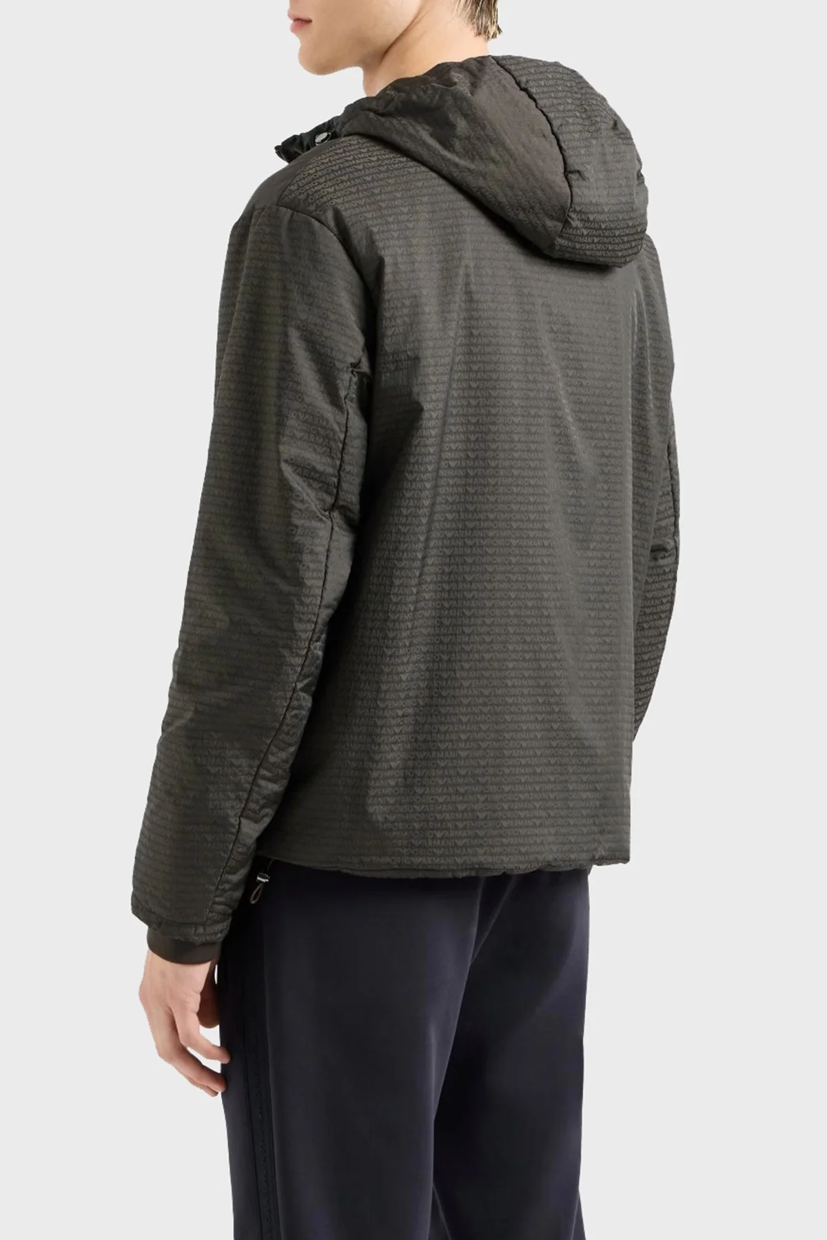 Emporio Armani Jakarlı Dolgulu Regular Fit Kapüşonlu Erkek Mont 6D1B64 1NNXZ 05A6 HAKİ - 3