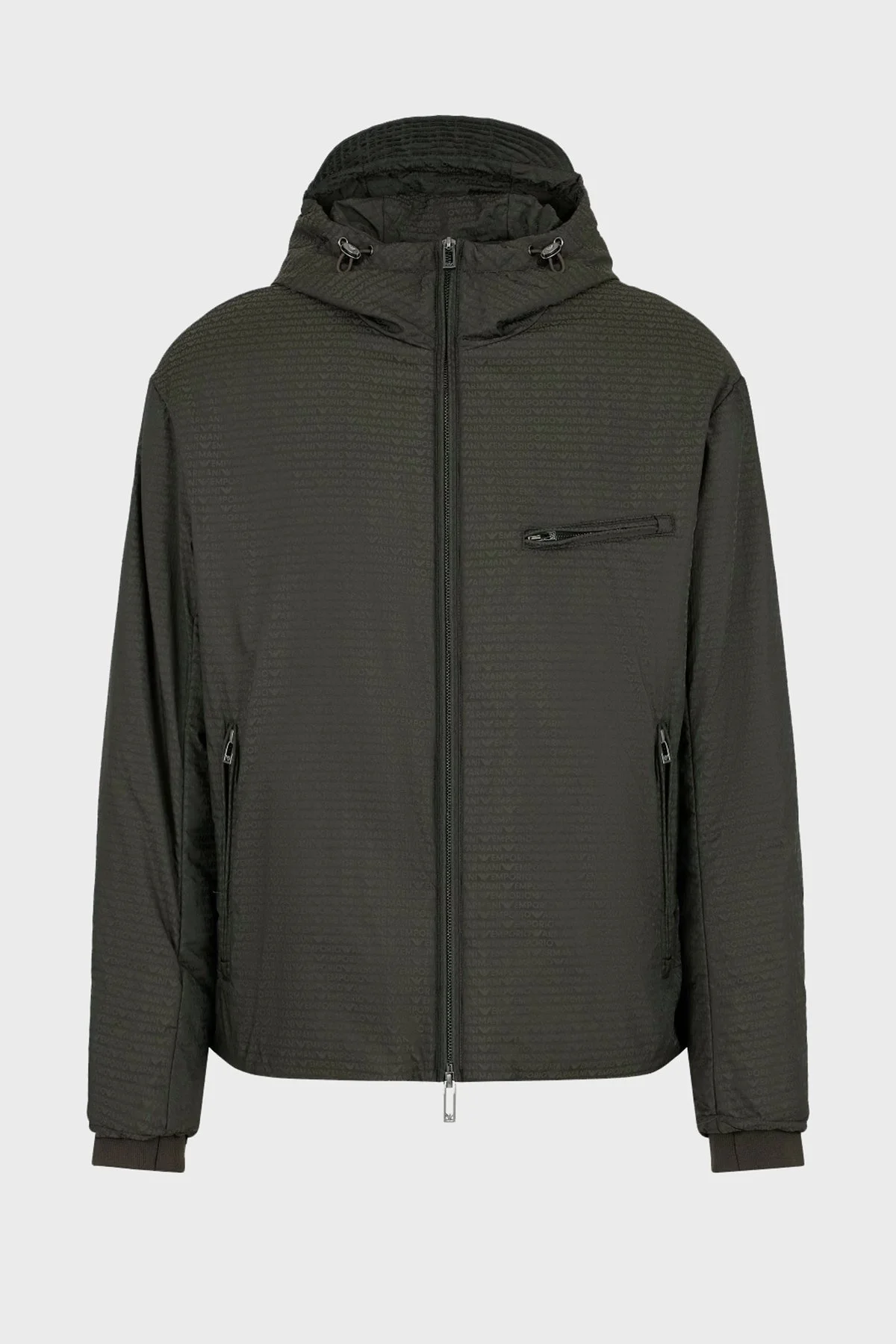 Emporio Armani Jakarlı Dolgulu Regular Fit Kapüşonlu Erkek Mont 6D1B64 1NNXZ 05A6 HAKİ - 5