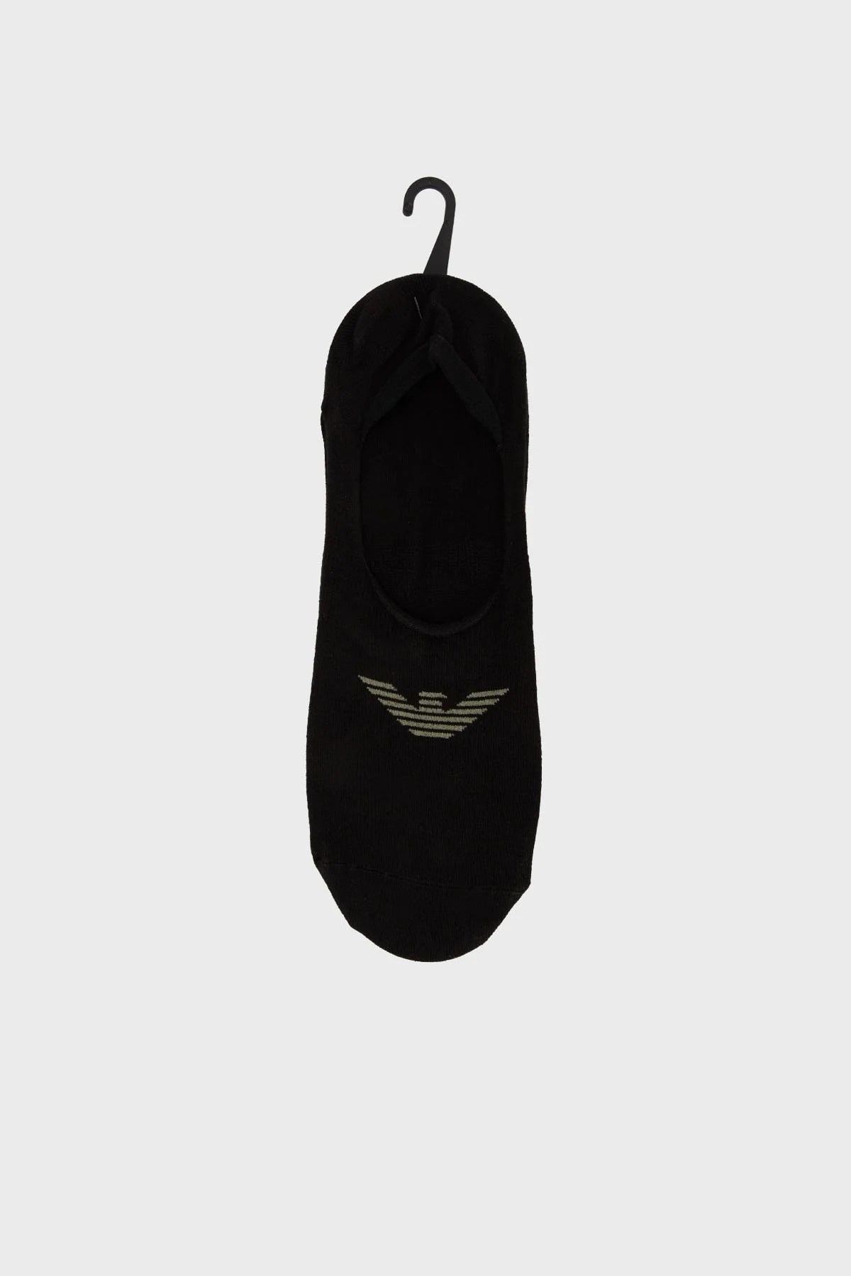 Emporio Armani Jakarlı Kartal Logolu 3 Pack Babet Erkek Çorap EM000548 AF12271 MC061 SİYAH - 1