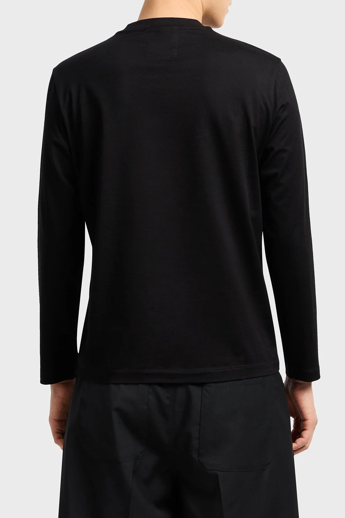 Emporio Armani Jakarlı Logo Baskılı Pamuklu Regular Fit Bisiklet Yaka Erkek Sweat 8N1TD7 1JGYZ 0022 SİYAH - 3