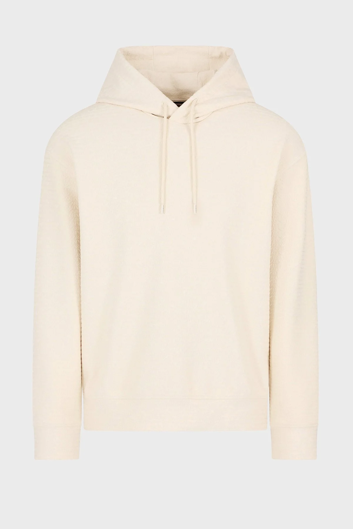 Emporio Armani Jakarlı Pamuklu Regular Fit Kapüşonlu Erkek Sweat EM001007 AF13700 U1088 EKRU - 10