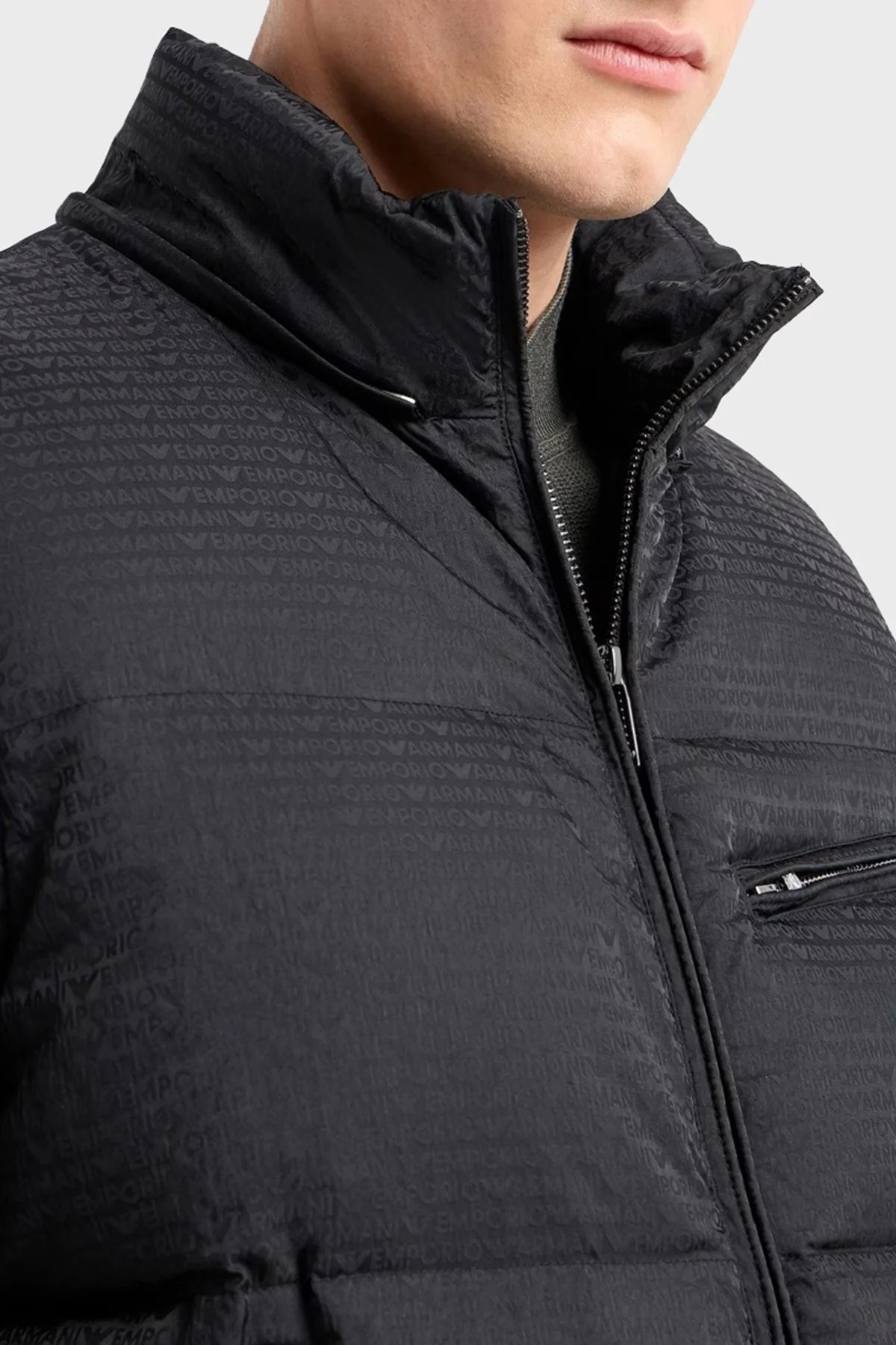 Emporio Armani Jakarlı Regular Fit Çıkarılabilir Kapüşonlu Şişme Erkek Yelek 6D1B66 1NNXZ 0999 SİYAH - 9