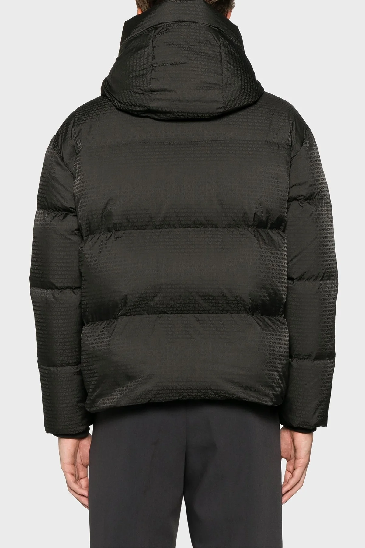 Emporio Armani Jakarlı Regular Fit Kuş Tüyü Dolgulu Çıkarılabilir Kapüşonlu Şişme Erkek Mont 6D1BC3 1NNXZ 05A6 HAKİ - 3