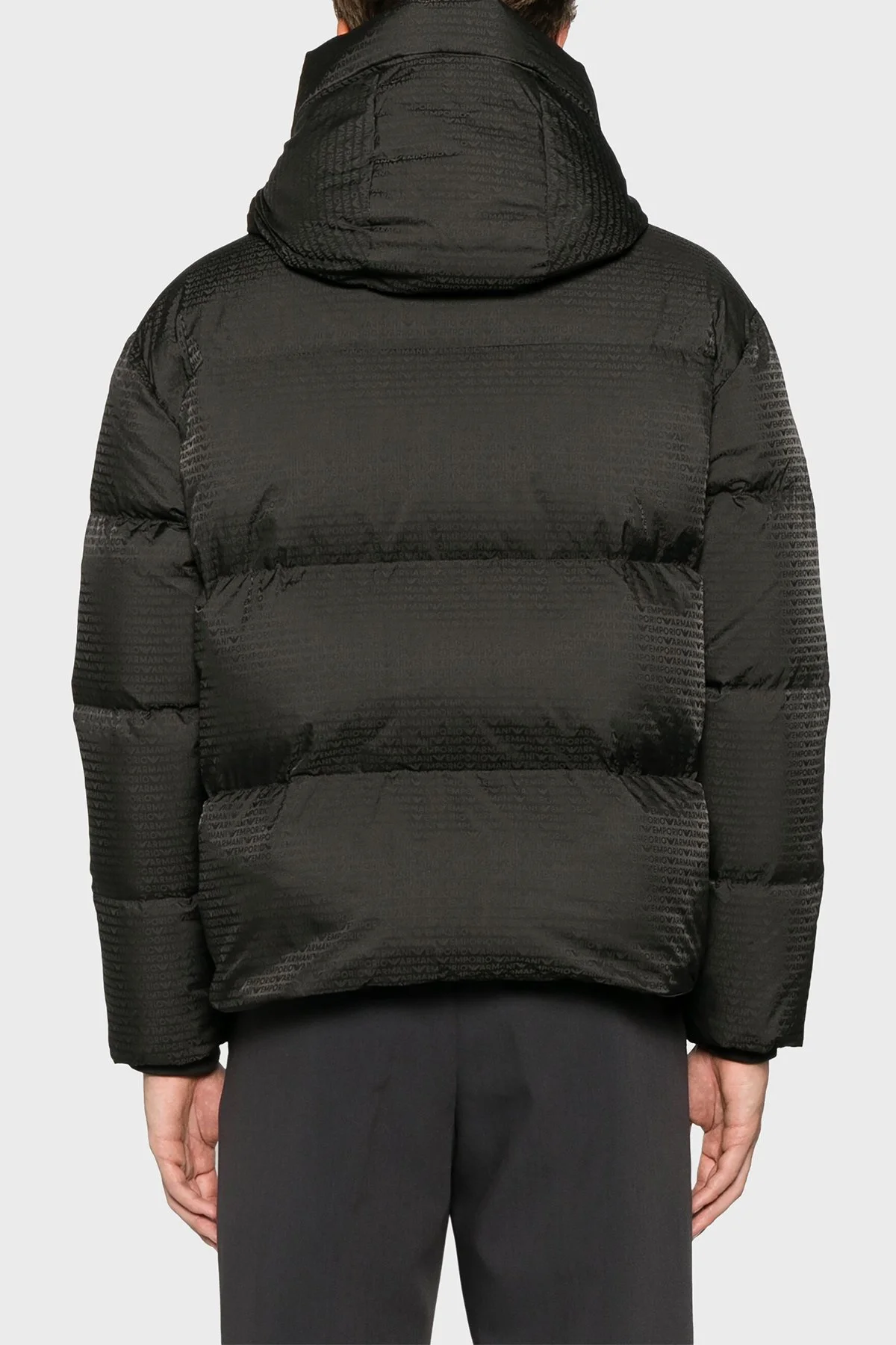Emporio Armani Jakarlı Regular Fit Kuş Tüyü Dolgulu Çıkarılabilir Kapüşonlu Şişme Erkek Mont 6D1BC3 1NNXZ 05A6 HAKİ - 3