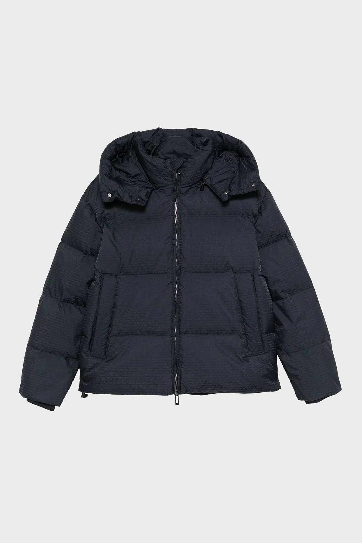Emporio Armani Jakarlı Regular Fit Kuş Tüyü Dolgulu Çıkarılabilir Kapüşonlu Şişme Erkek Mont 6D1BC3 1NNXZ 0920 LACİVERT - 5