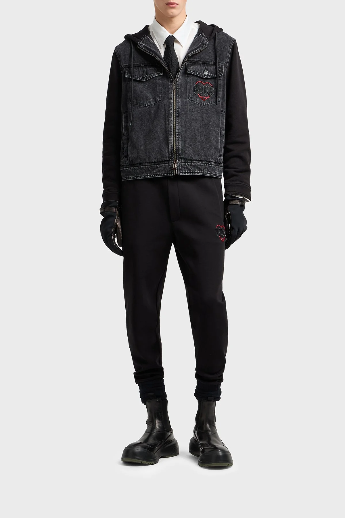 Emporio Armani Jakarlı Regular Fit Saten Görünümlü Klasik Yaka Erkek Gömlek EM001537 AF15074 F0140 BEYAZ - 2