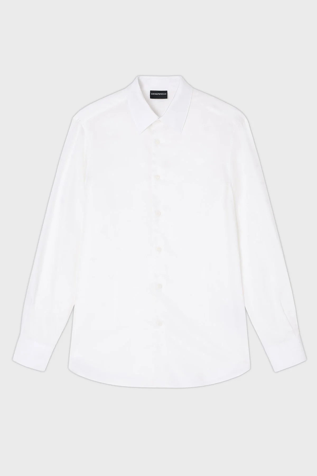 Emporio Armani Jakarlı Regular Fit Saten Görünümlü Klasik Yaka Erkek Gömlek EM001537 AF15074 F0140 BEYAZ - 5