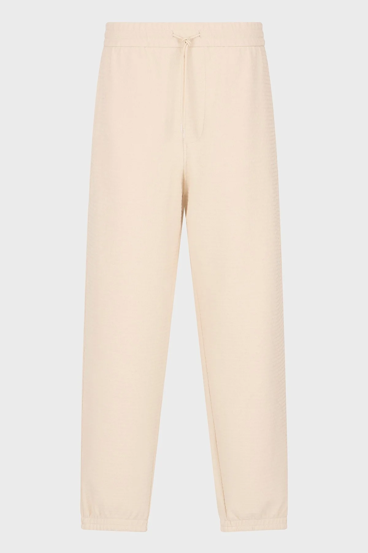 Emporio Armani Jakarlı Streç Pamuklu Regular Fit Yüksek Bel Lastikli Paça Jogger Erkek Pantolon EM001106 AF13700 U1088 EKRU - 5