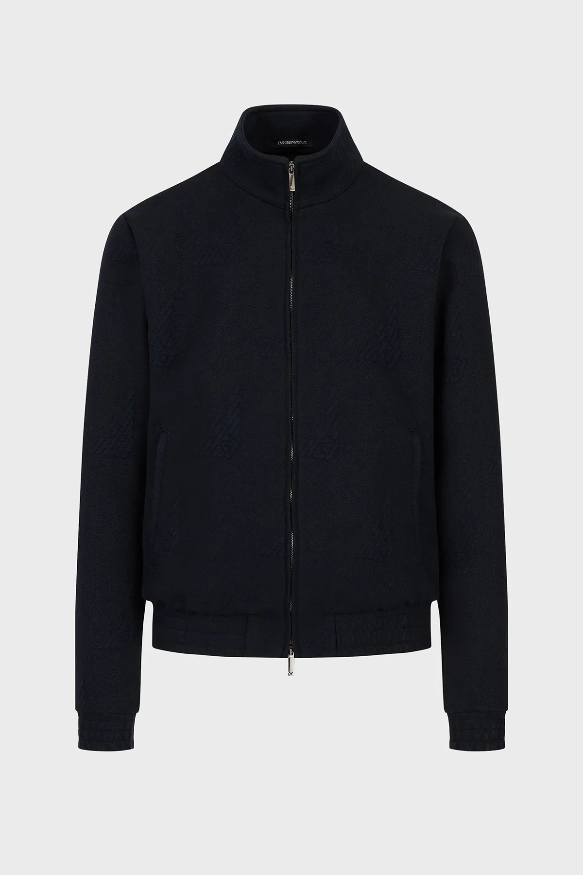 Emporio Armani Kabartma Logolu Dik Yaka Fermuarlı Regular Fit Erkek Mont D41R29 D1008 922 LACİVERT - 4