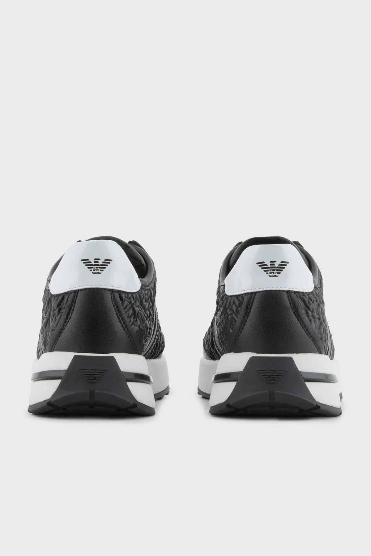 Emporio Armani Kabartma Logolu Sneaker Bayan Ayakkabı EW003060 AF19771 MC234 SİYAH - 5