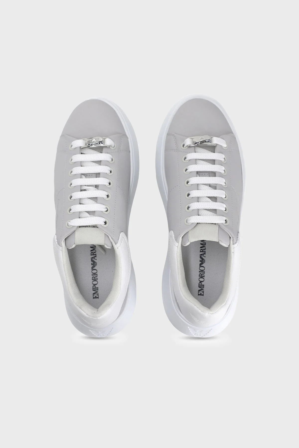 Emporio Armani Kadın Ayakkabı EW004804 AF24783 M8508 Açık gri-beyaz - 3
