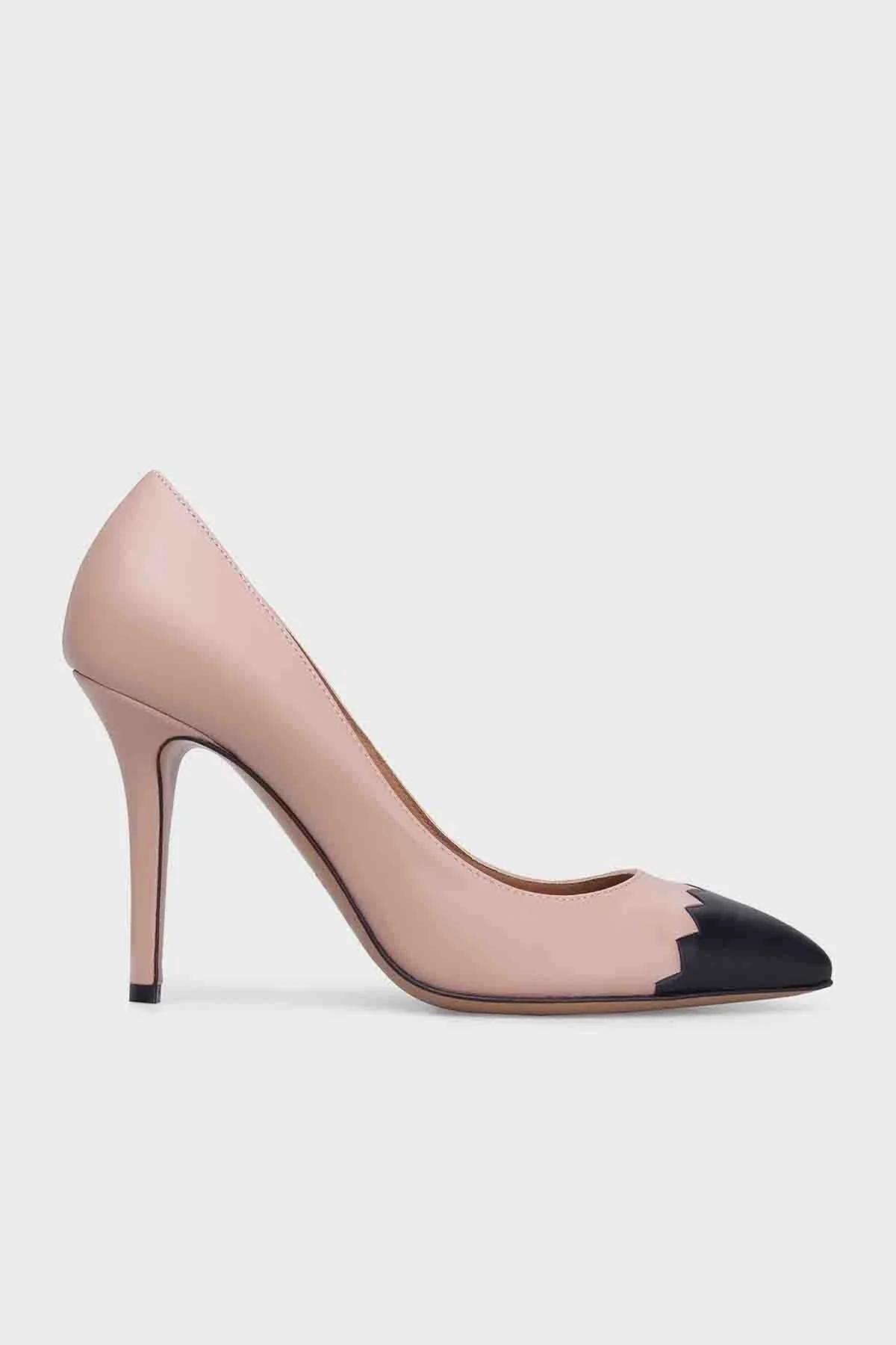 Emporio Armani Topuklu Bayan Ayakkabı X3E334 XL530 A112 PUDRA - 1