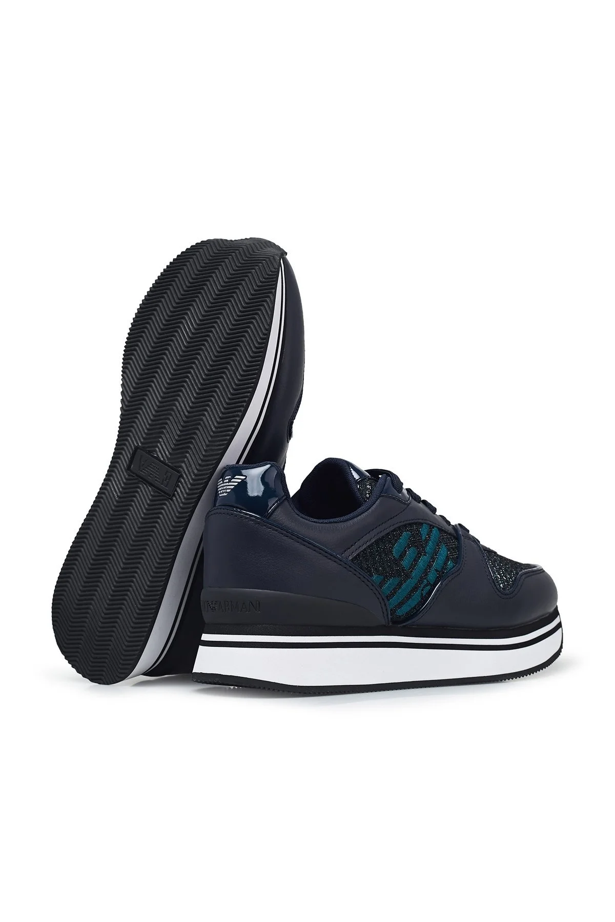 Emporio Armani Bayan Ayakkabı X3X046 XM547 R803 LACİVERT - 4