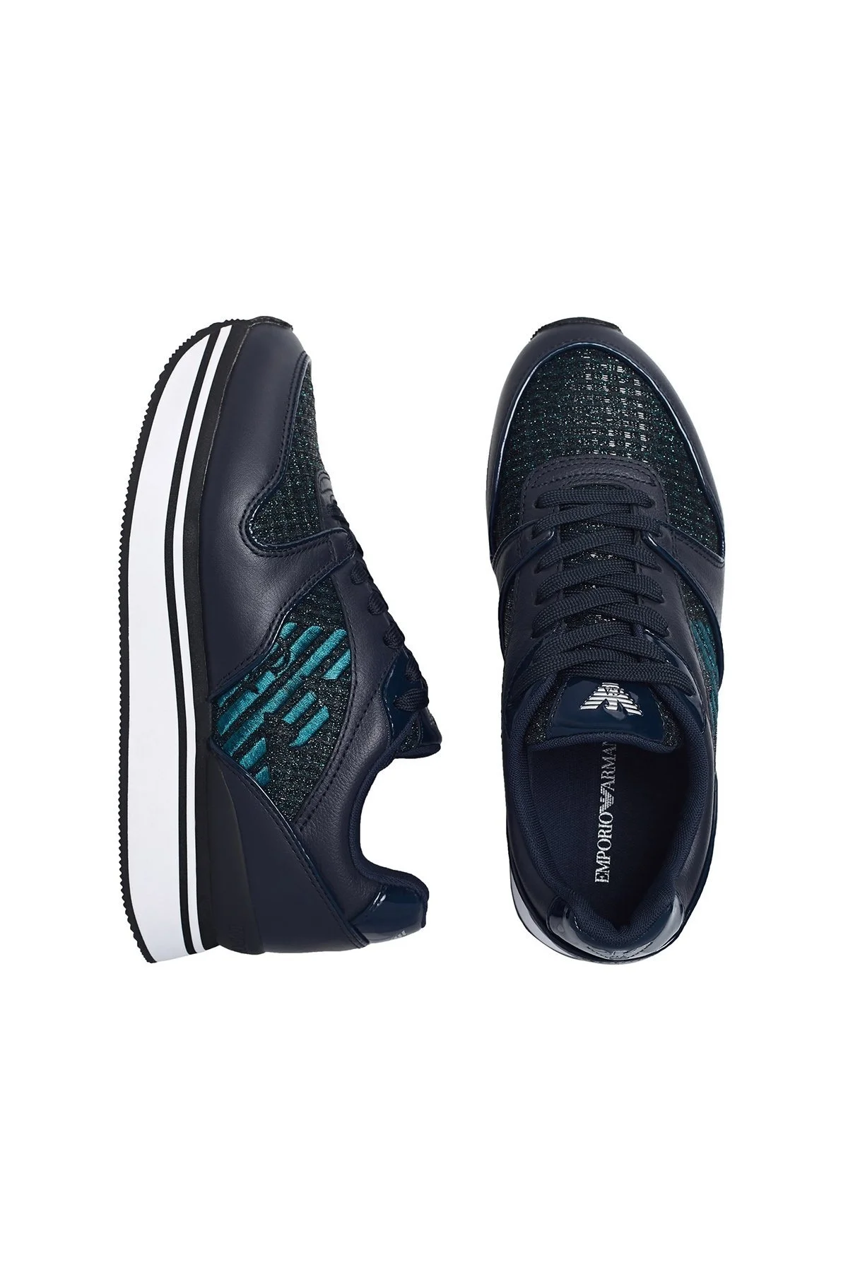 Emporio Armani Bayan Ayakkabı X3X046 XM547 R803 LACİVERT - 5