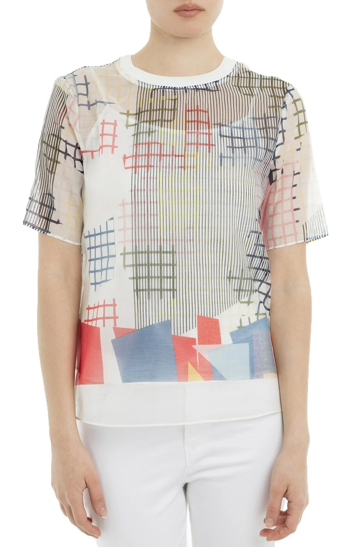 Emporio Armani Bayan Bluz 3G2K65 2NSKZ F393 BEYAZ - 1