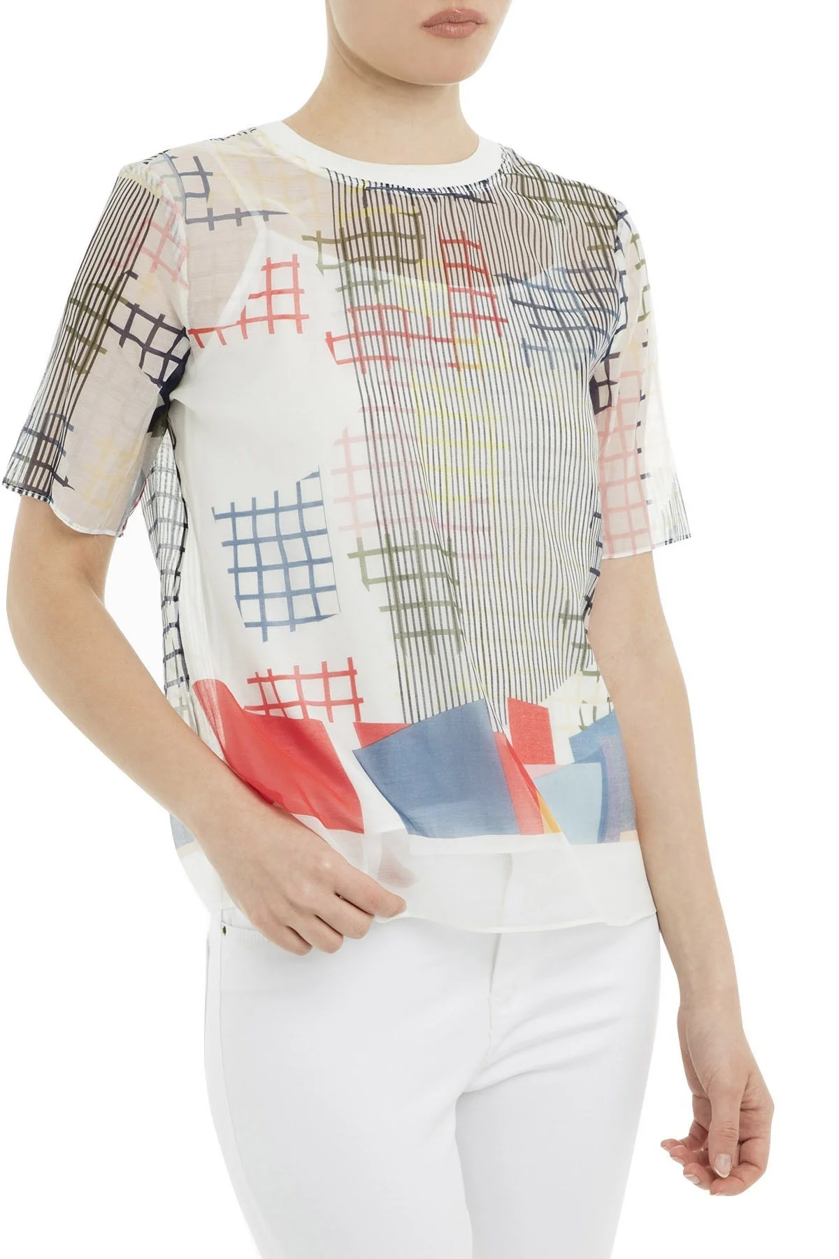 Emporio Armani Bayan Bluz 3G2K65 2NSKZ F393 BEYAZ - 3