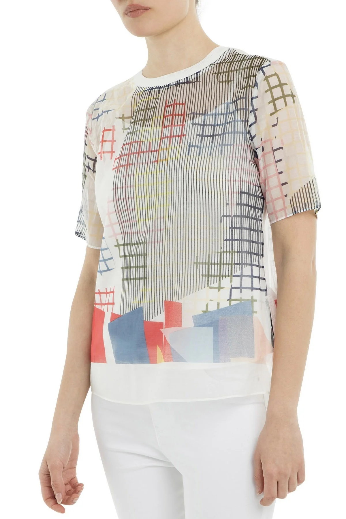 Emporio Armani Bayan Bluz 3G2K65 2NSKZ F393 BEYAZ - 4