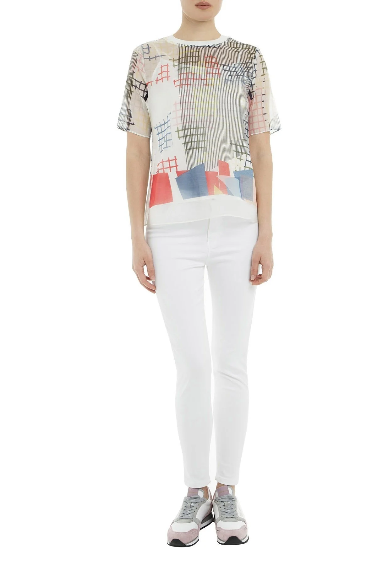 Emporio Armani Bayan Bluz 3G2K65 2NSKZ F393 BEYAZ - 5