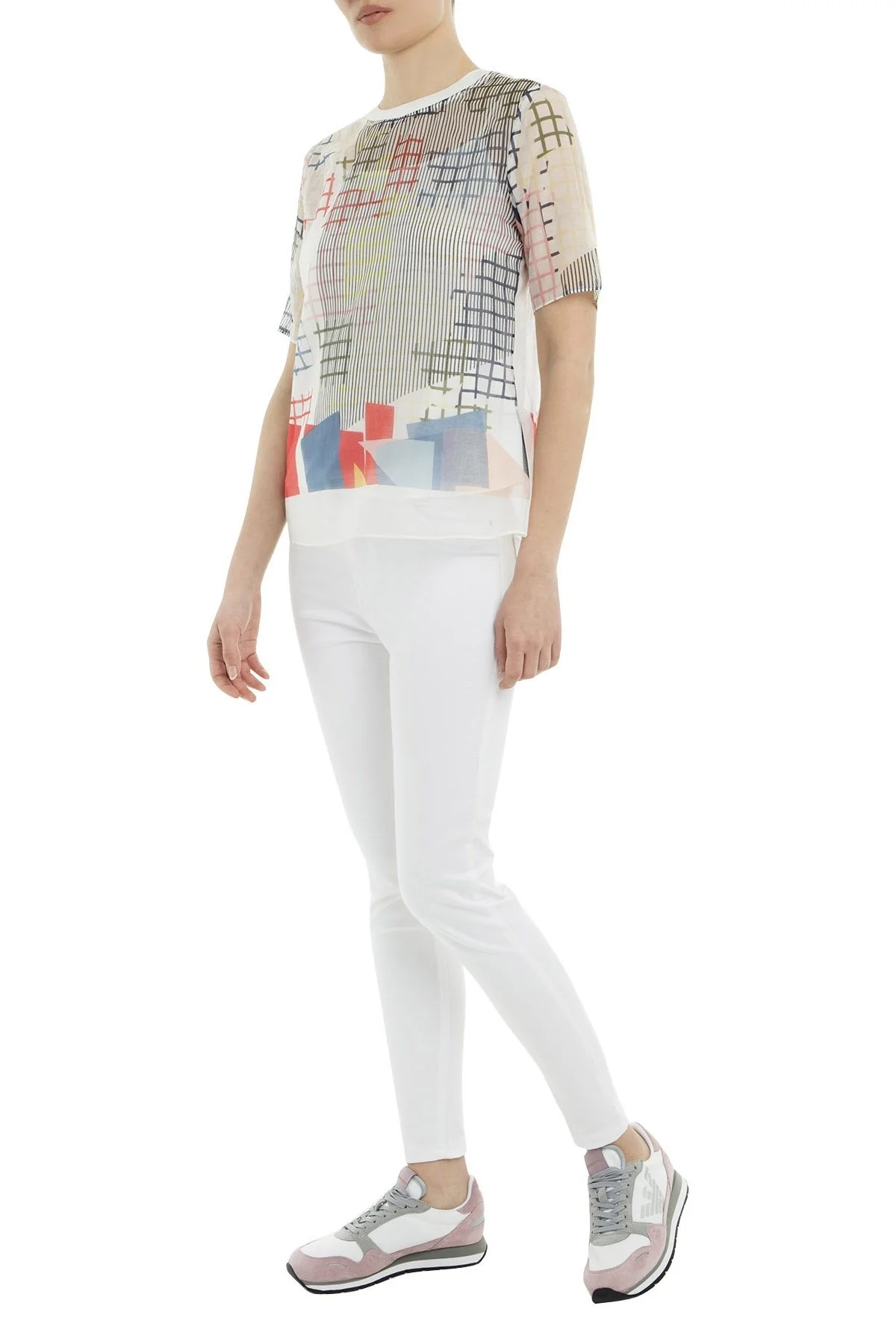 Emporio Armani Bayan Bluz 3G2K65 2NSKZ F393 BEYAZ - 6