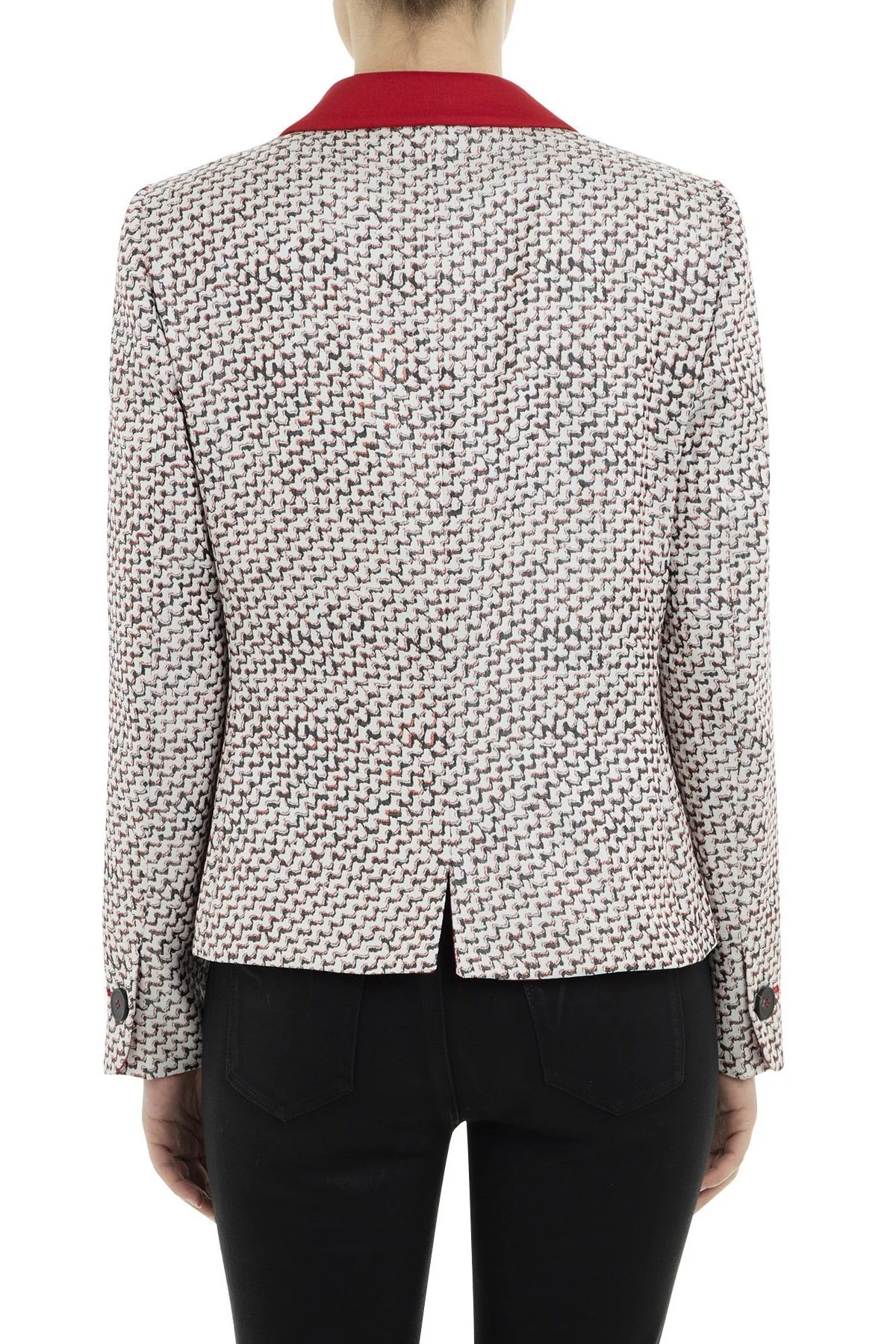Emporio Armani Bayan Ceket 2NG25T 2M105 010 KIRMIZI-BEYAZ - 2