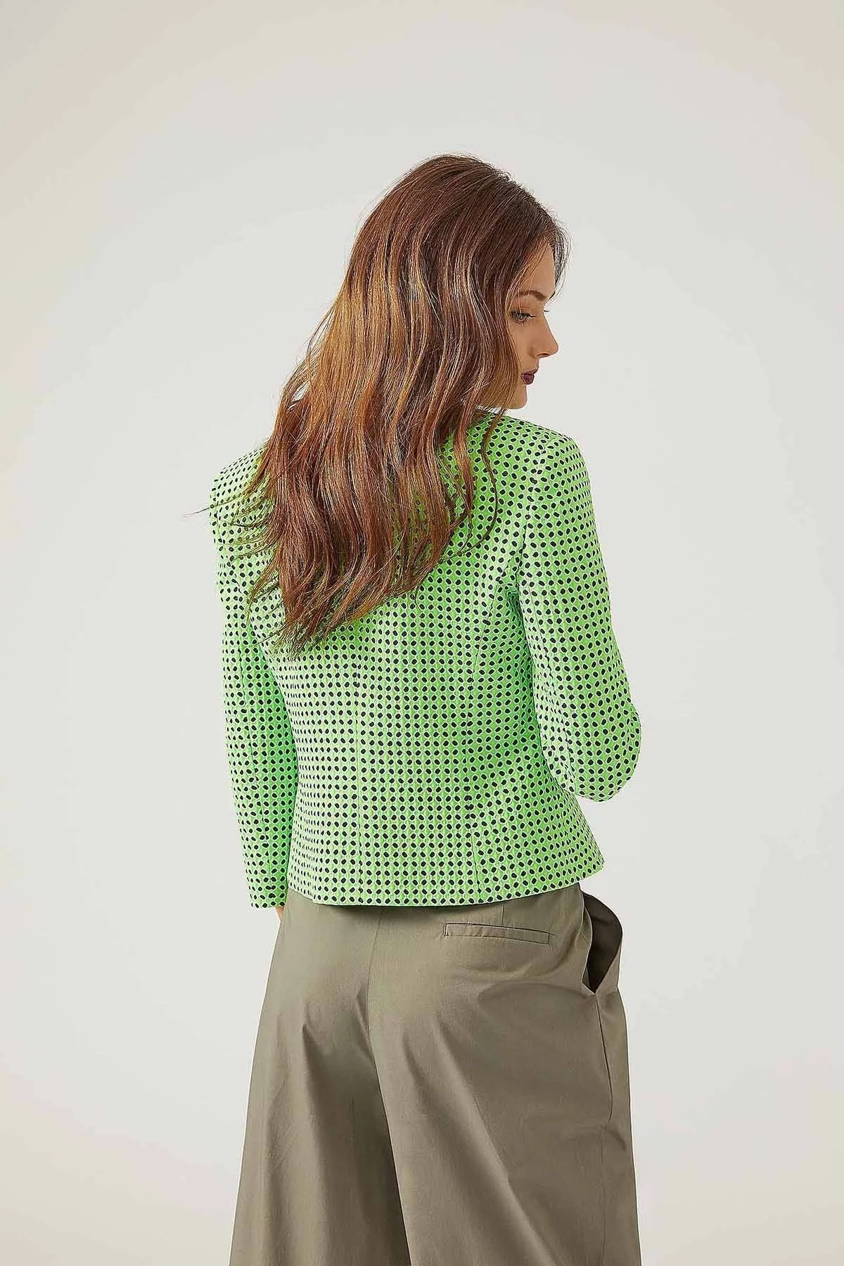 EMPORIO ARMANI Bayan Ceket WNG44T W2107 015 YEŞİL - 3