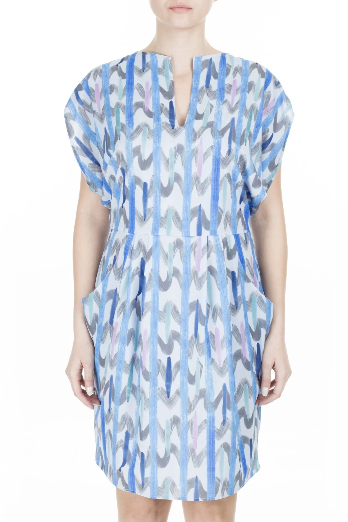 Emporio Armani Bayan Elbise 3H2A93 2N4IZ F702 MAVİ - 12