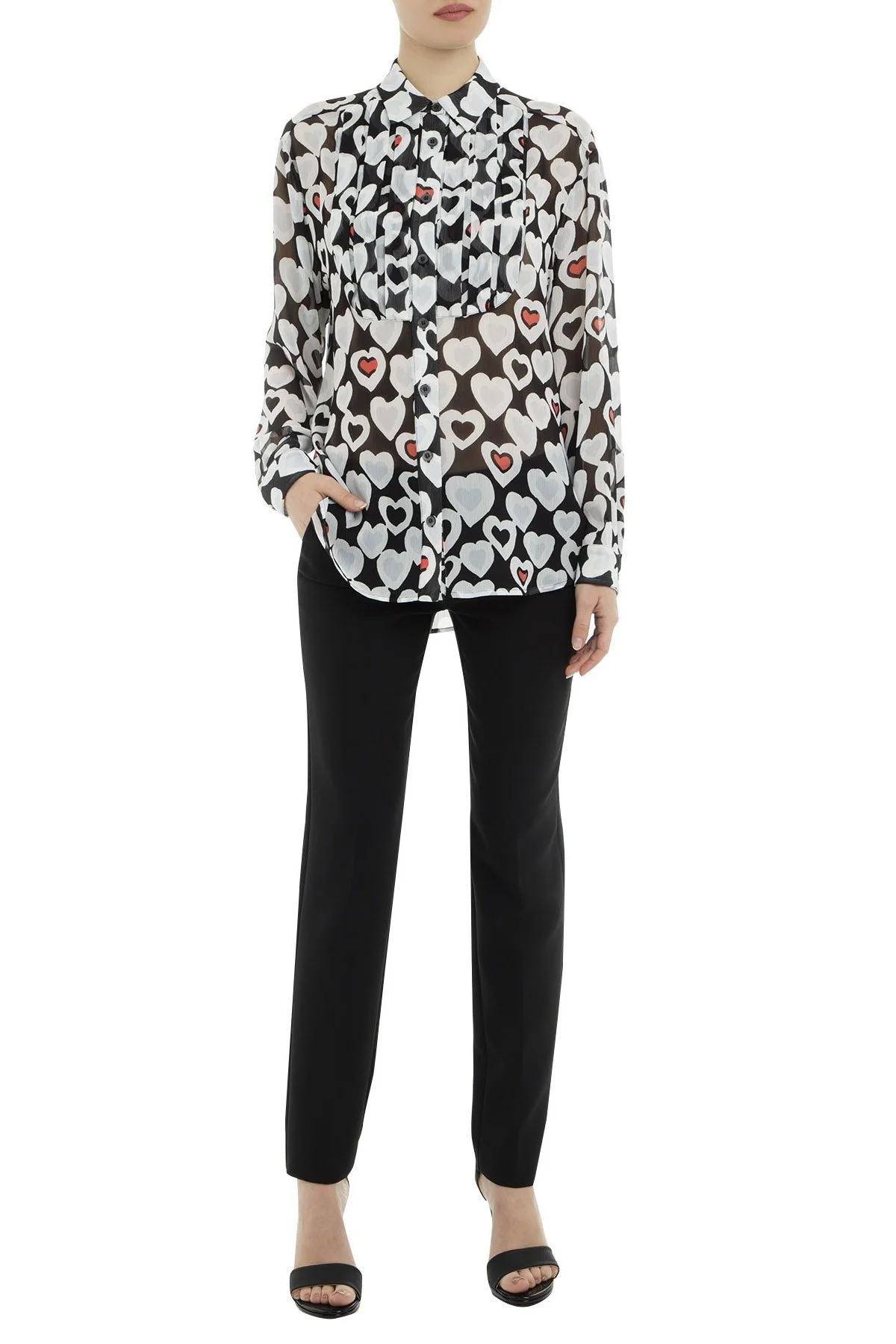 Emporio Armani Bayan Gömlek 3G2C63 2NSIZ F002 SİYAH - 4