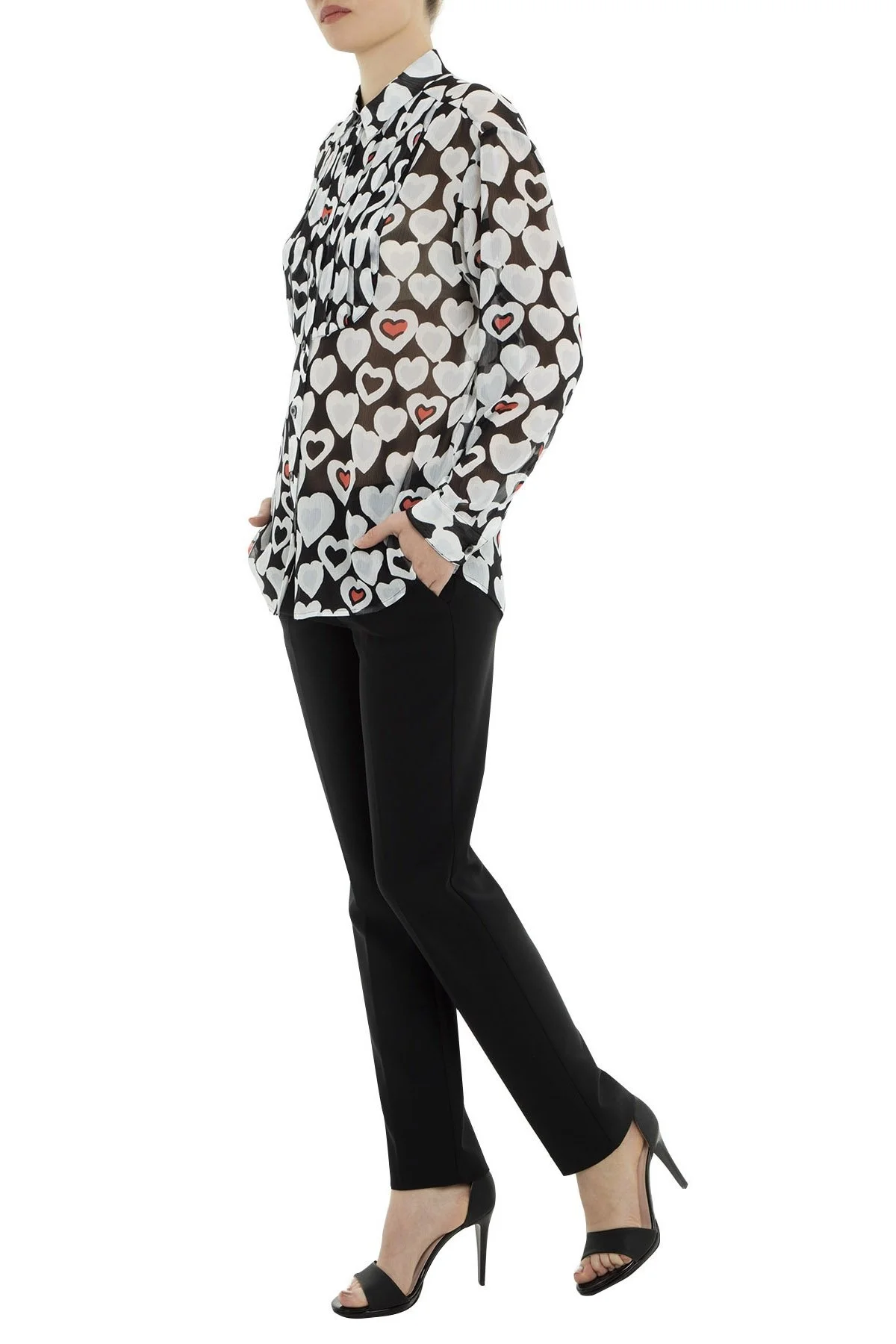 Emporio Armani Bayan Gömlek 3G2C63 2NSIZ F002 SİYAH - 5