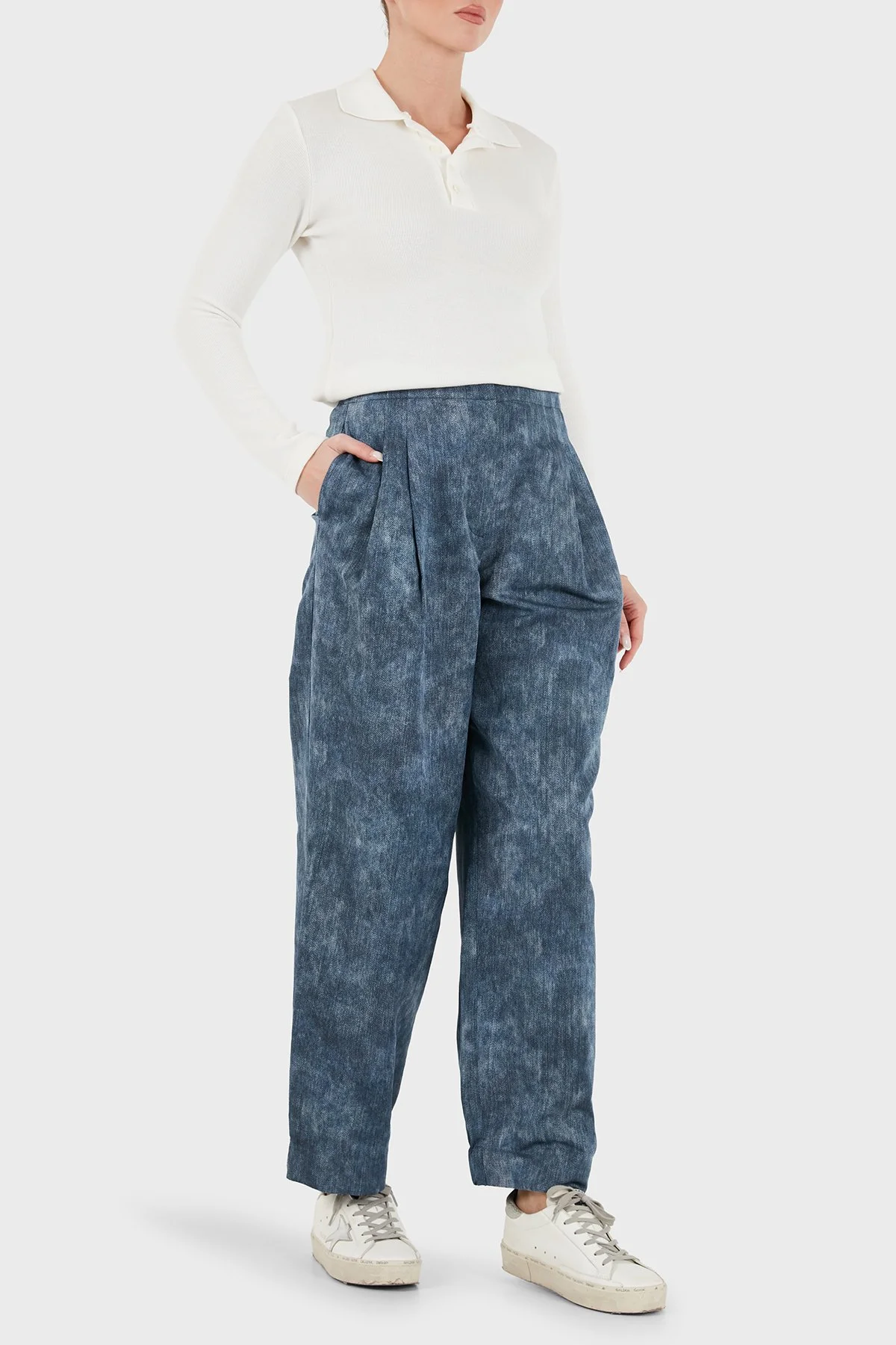 Emporio Armani Kadın Pantolon EW005562 AF24434 FB109 Lacivert - 2