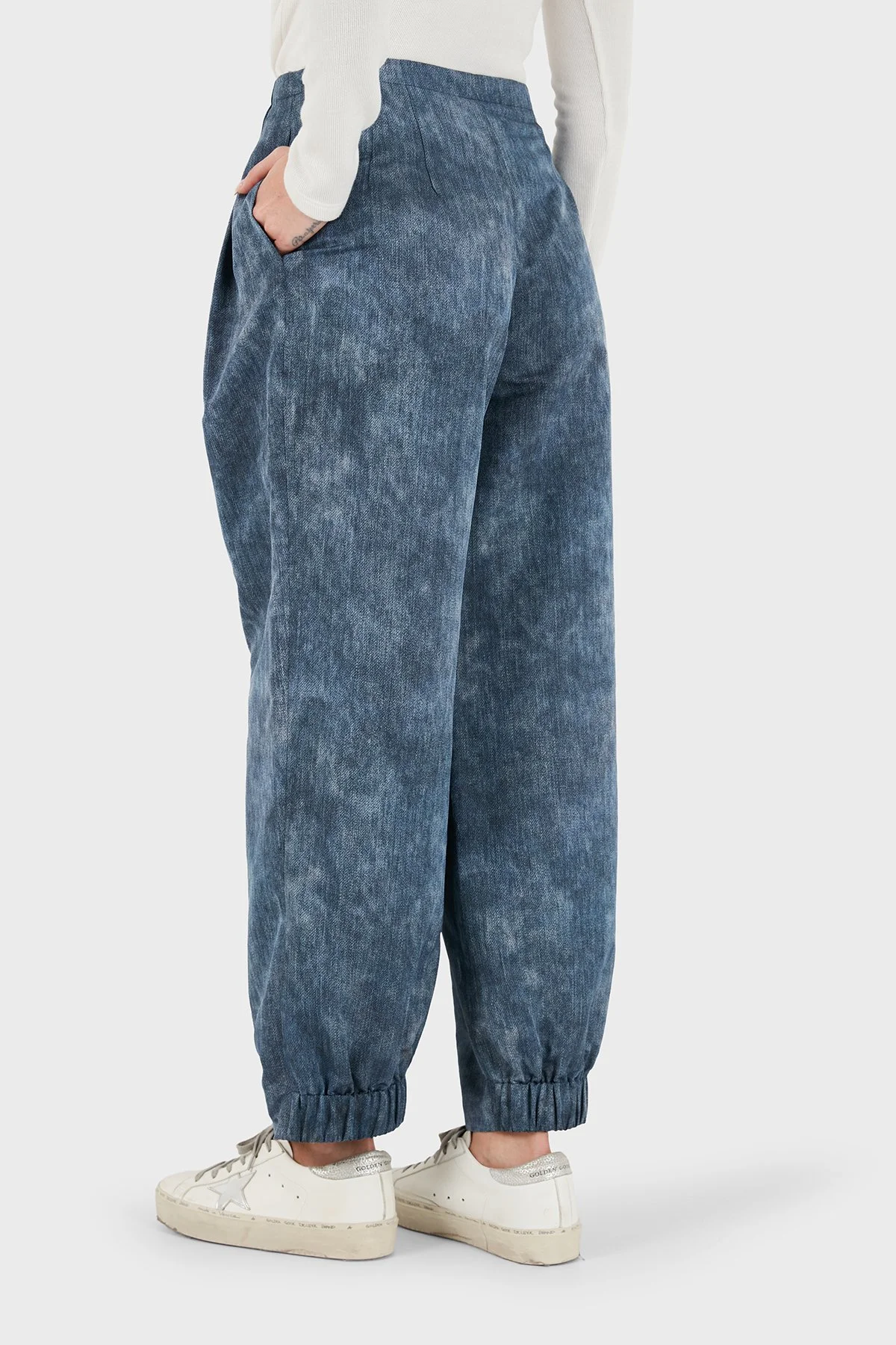 Emporio Armani Kadın Pantolon EW005562 AF24434 FB109 Lacivert - 3