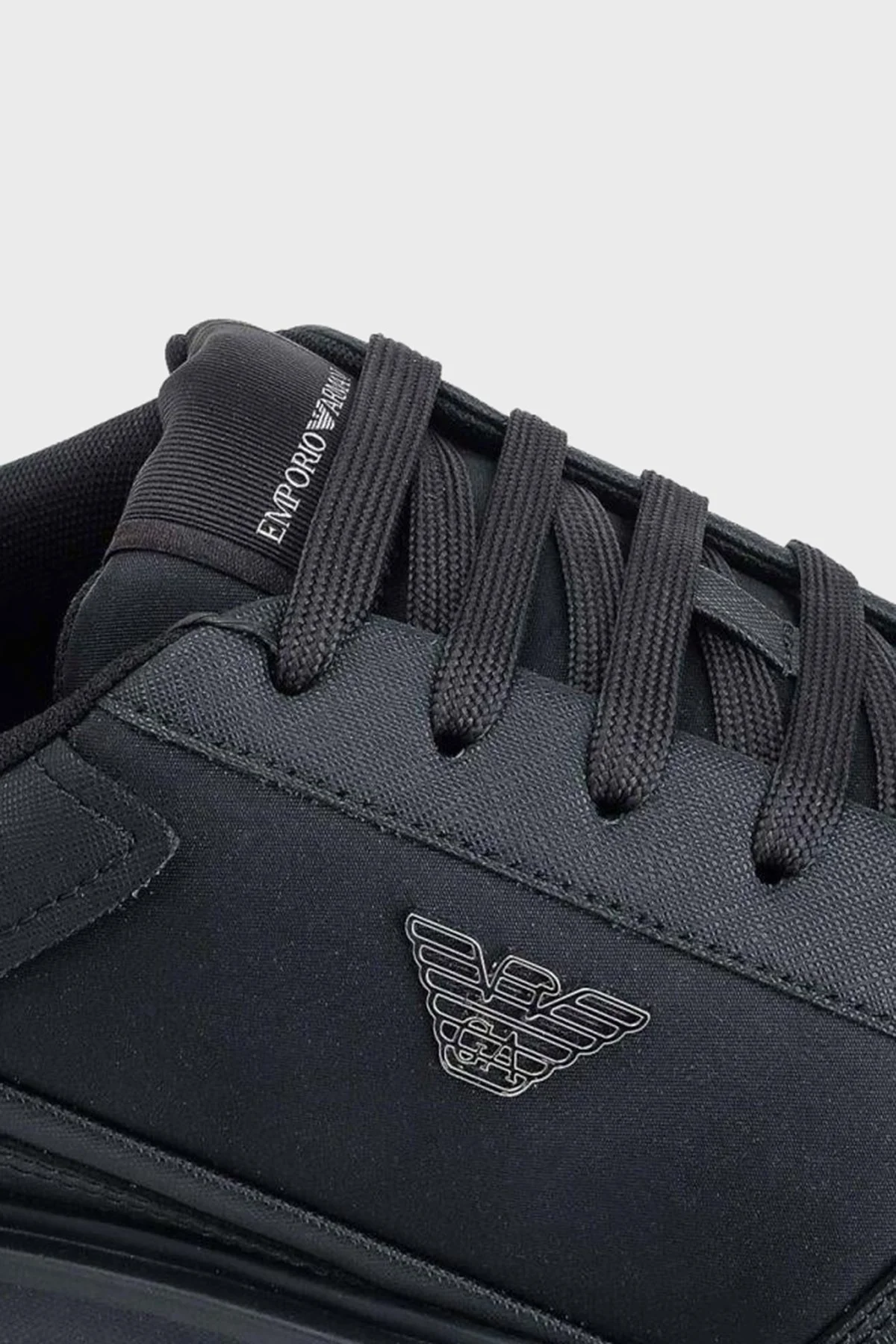 Emporio Armani Kalın Taban Sneaker Erkek Ayakkabı EM003666 AF19532 MB007 LACİVERT - 4