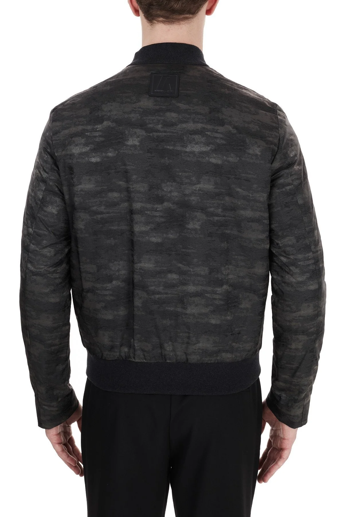 Emporio Armani Kamuflaj Desenli Dik Yaka Cepli Erkek Mont 91R310 91305 580 HAKİ - 2
