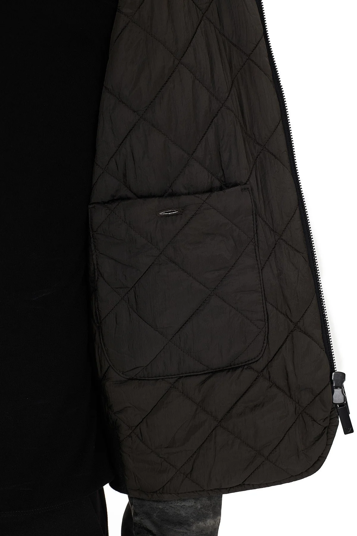 Emporio Armani Kamuflaj Desenli Dik Yaka Cepli Erkek Mont 91R310 91305 580 HAKİ - 8