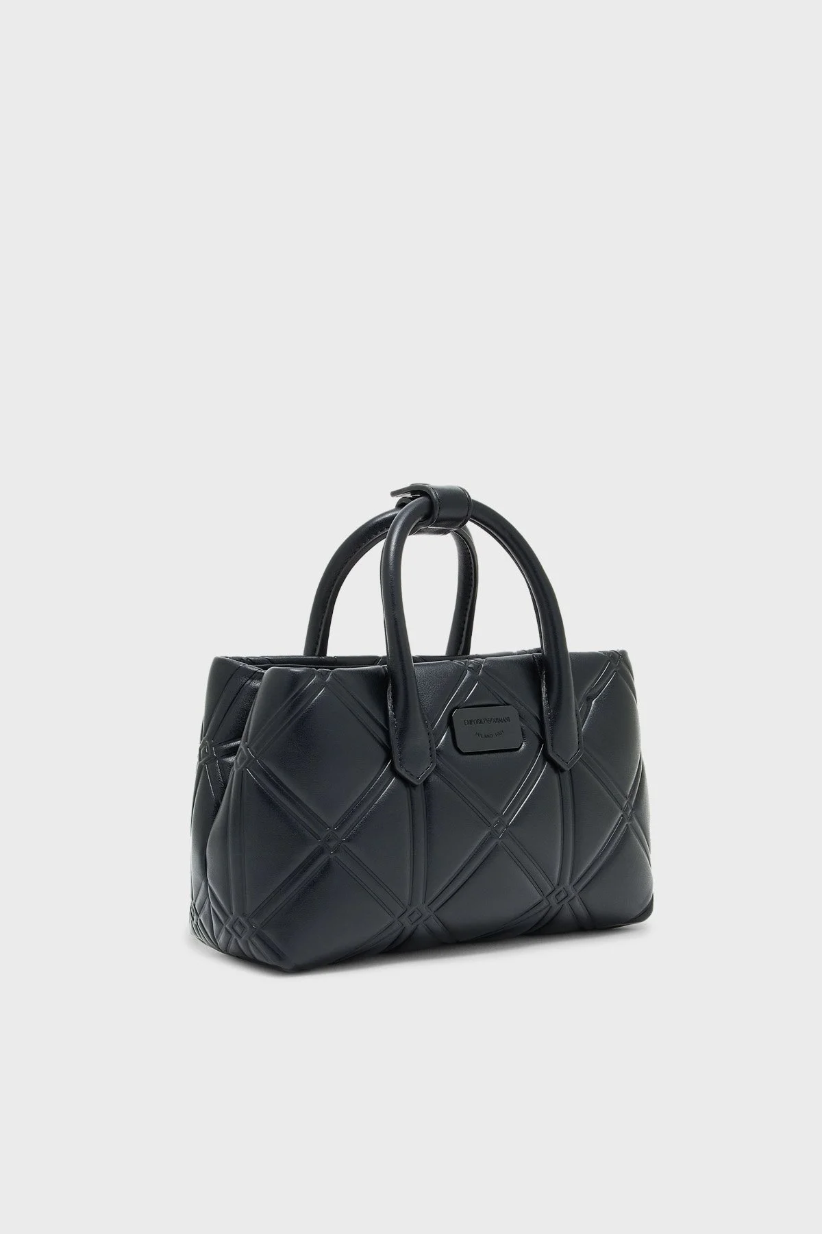 Emporio Armani Kapitoneli Çıkarılabilir Zincir Askılı Bayan Çanta EW002955 AF19662 UC001 SİYAH - 3