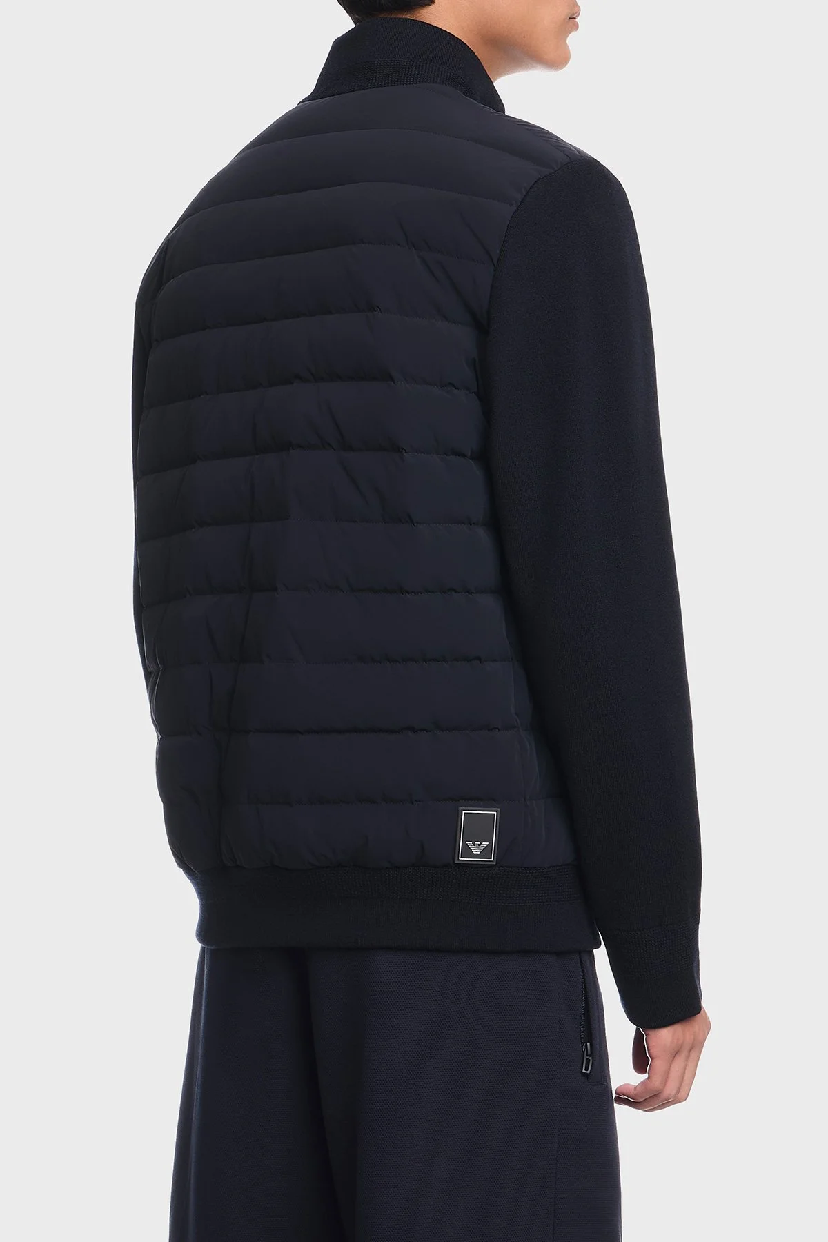 Emporio Armani Kapitoneli Regular Fit Dik Yaka Erkek Mont EM006382 AF13772 UB118 Lacivert - 3