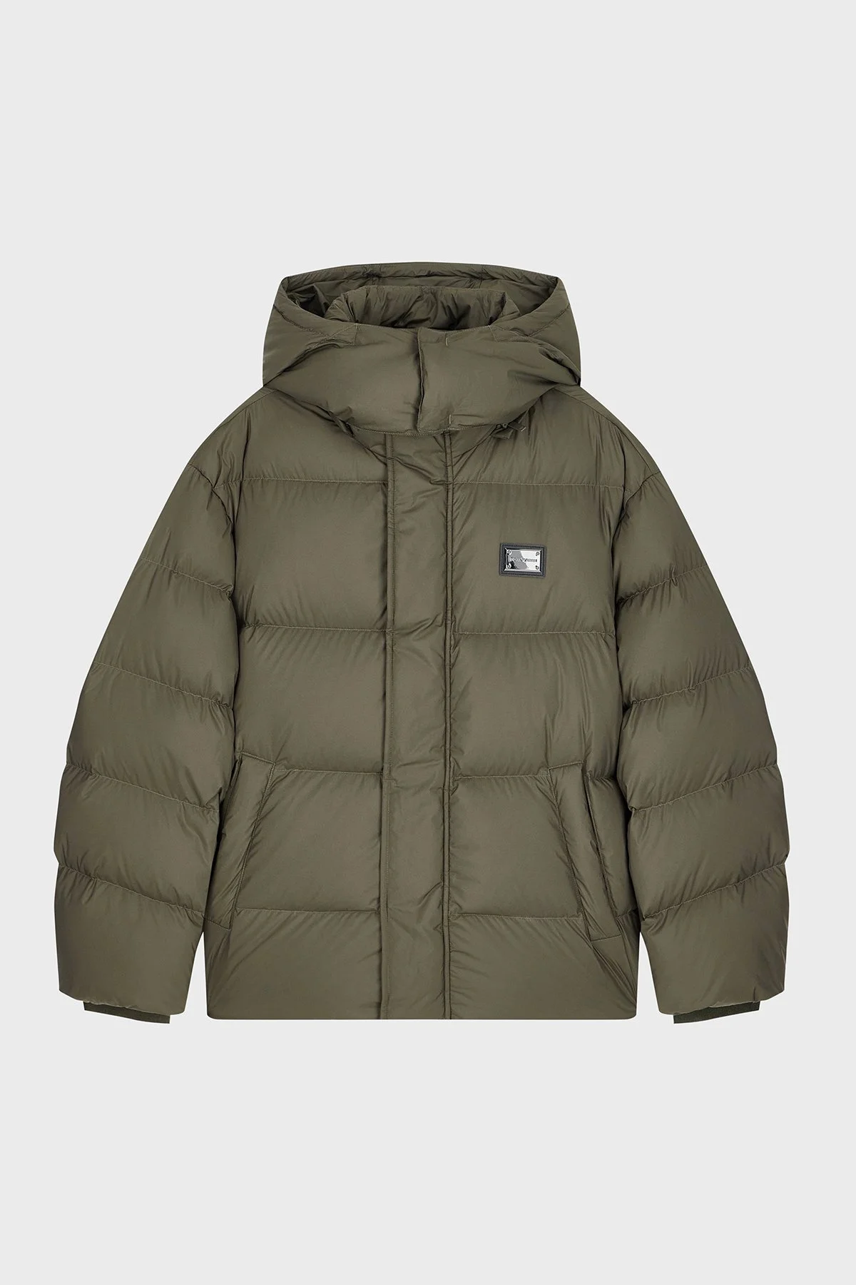 Emporio Armani Kapitoneli Regular Fit Kapüşonlu Yaka Kuş Tüyü Dolgulu Erkek Mont EM006745 AF18231 U7003 Haki - 6