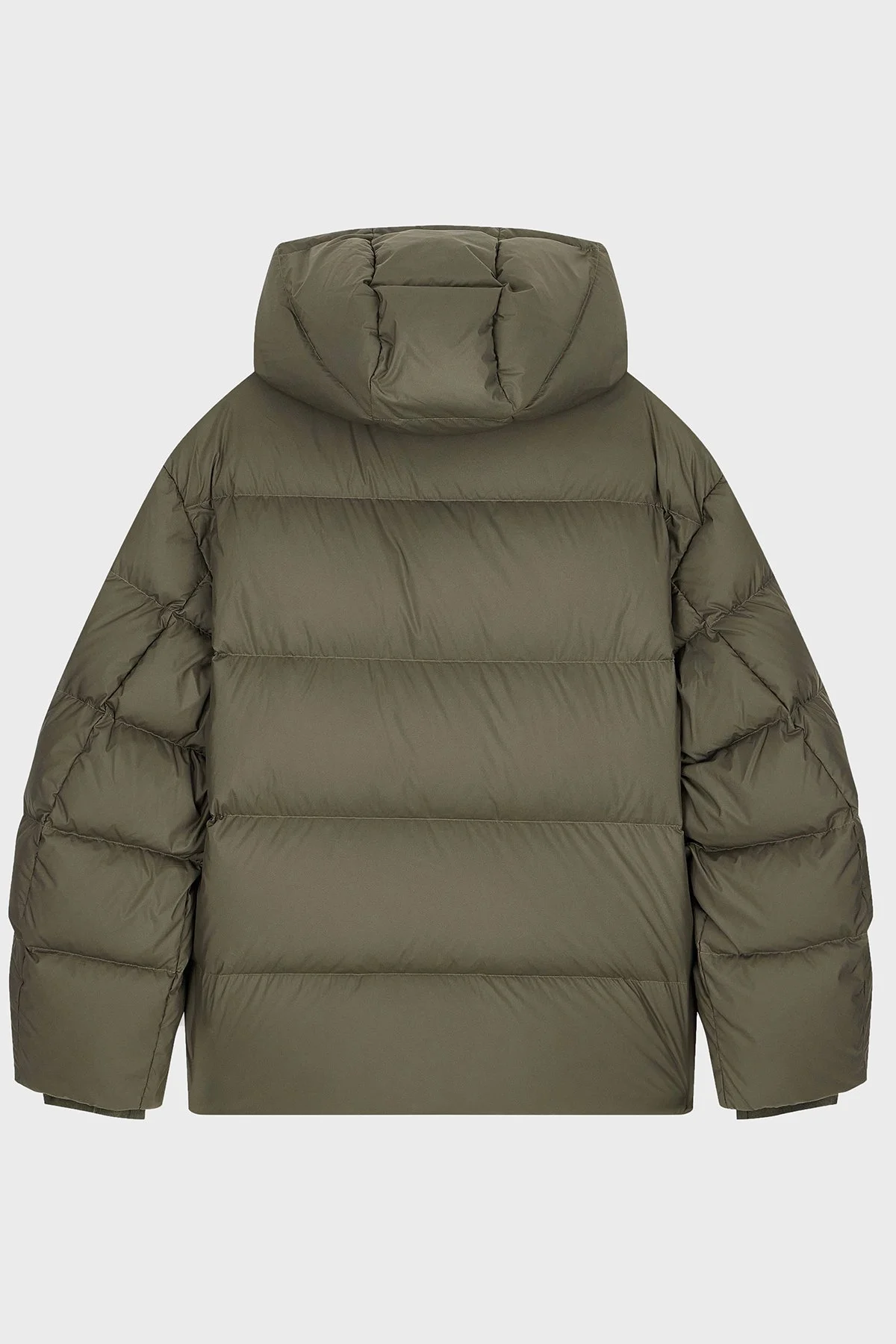 Emporio Armani Kapitoneli Regular Fit Kapüşonlu Yaka Kuş Tüyü Dolgulu Erkek Mont EM006745 AF18231 U7003 Haki - 7