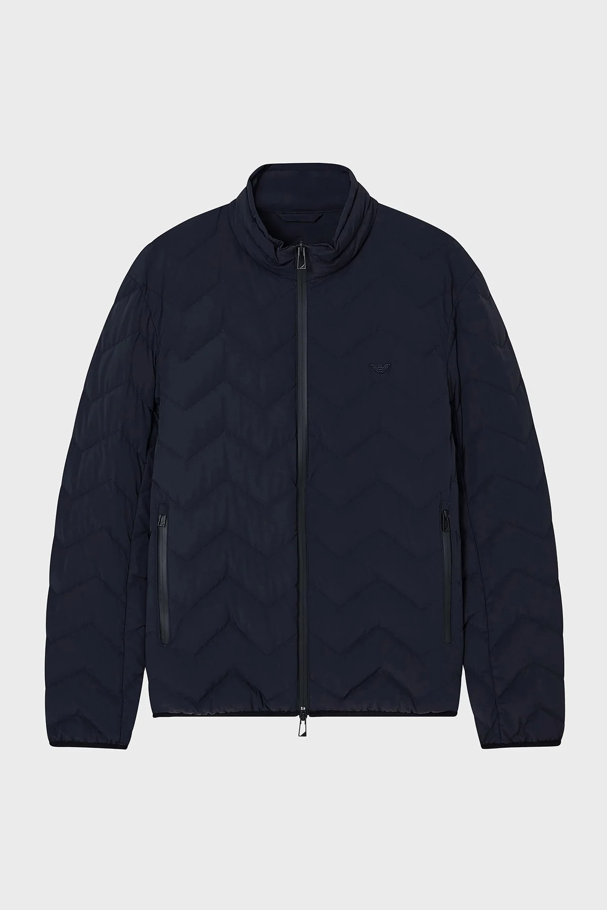 Emporio Armani Kapitoneli Su İtici Dik Yaka Erkek Mont EM004947 AF18499 UB118 Lacivert - 5