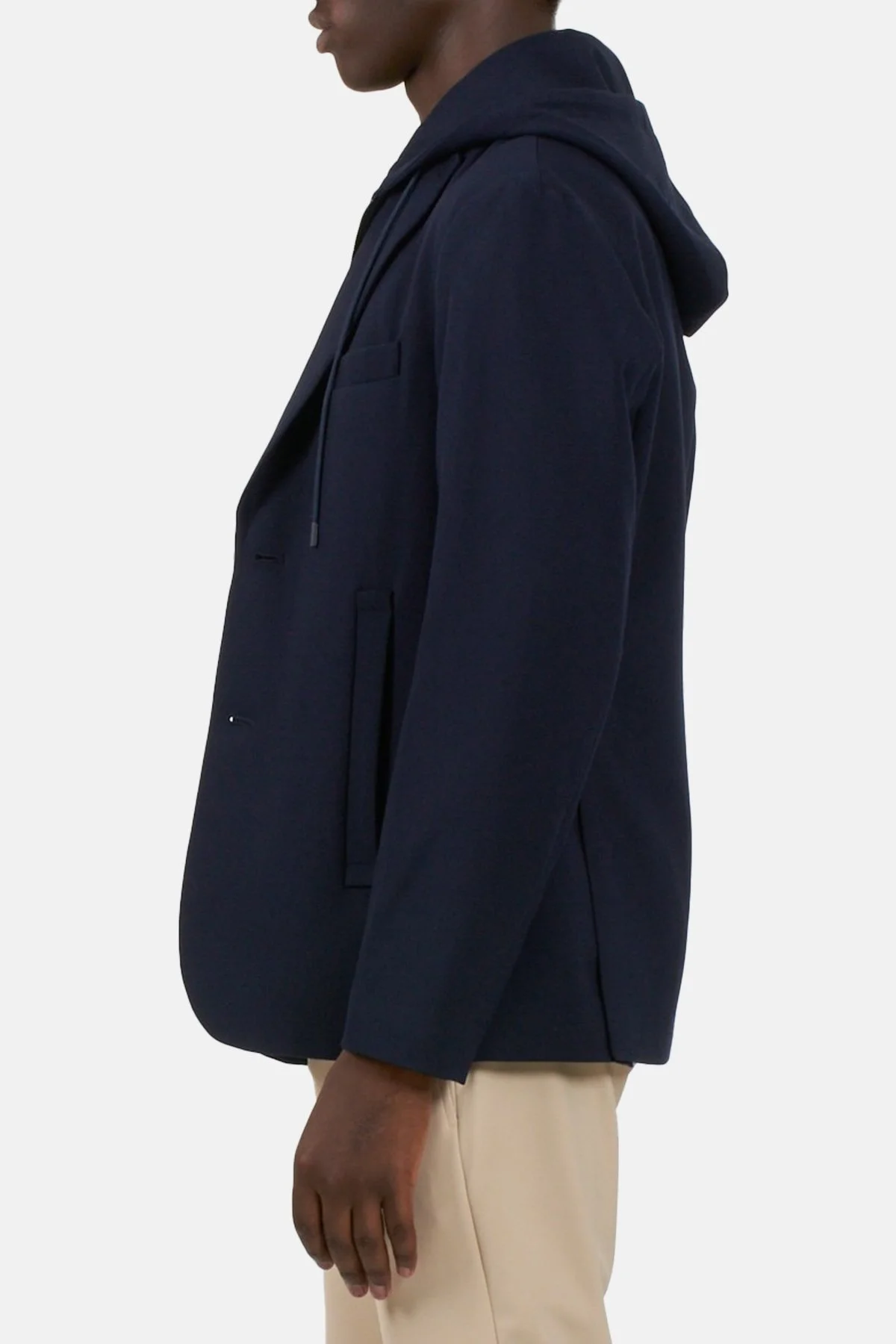 Emporio Armani Kapüşonlu Çıkarılabilir İç Panelli Regular Fit Erkek Ceket 6R1G73 1NFTZ 0920 LACİVERT - 4