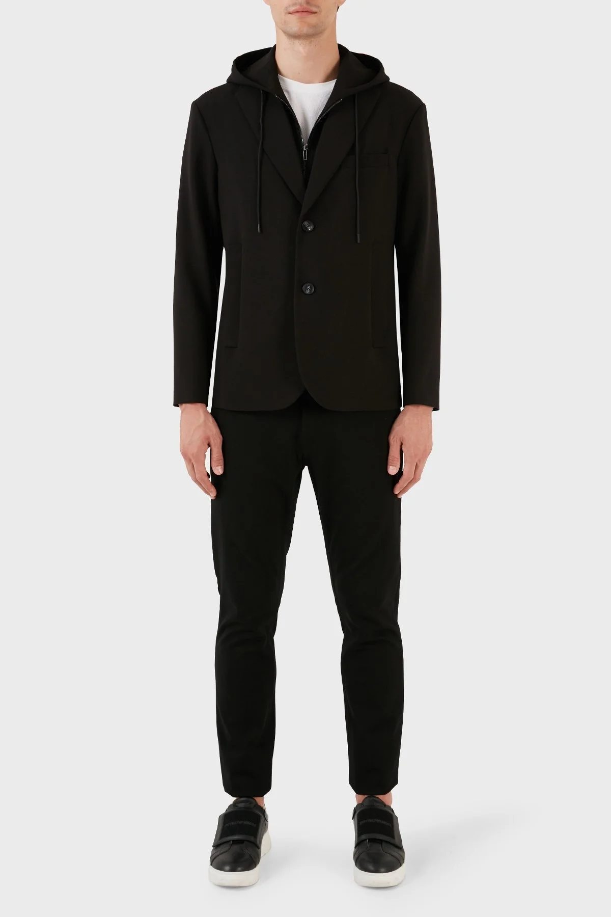 Emporio Armani Kapüşonlu Çıkarılabilir İç Panelli Regular Fit Erkek Ceket 6R1G73 1NFTZ 0999 SİYAH - 5