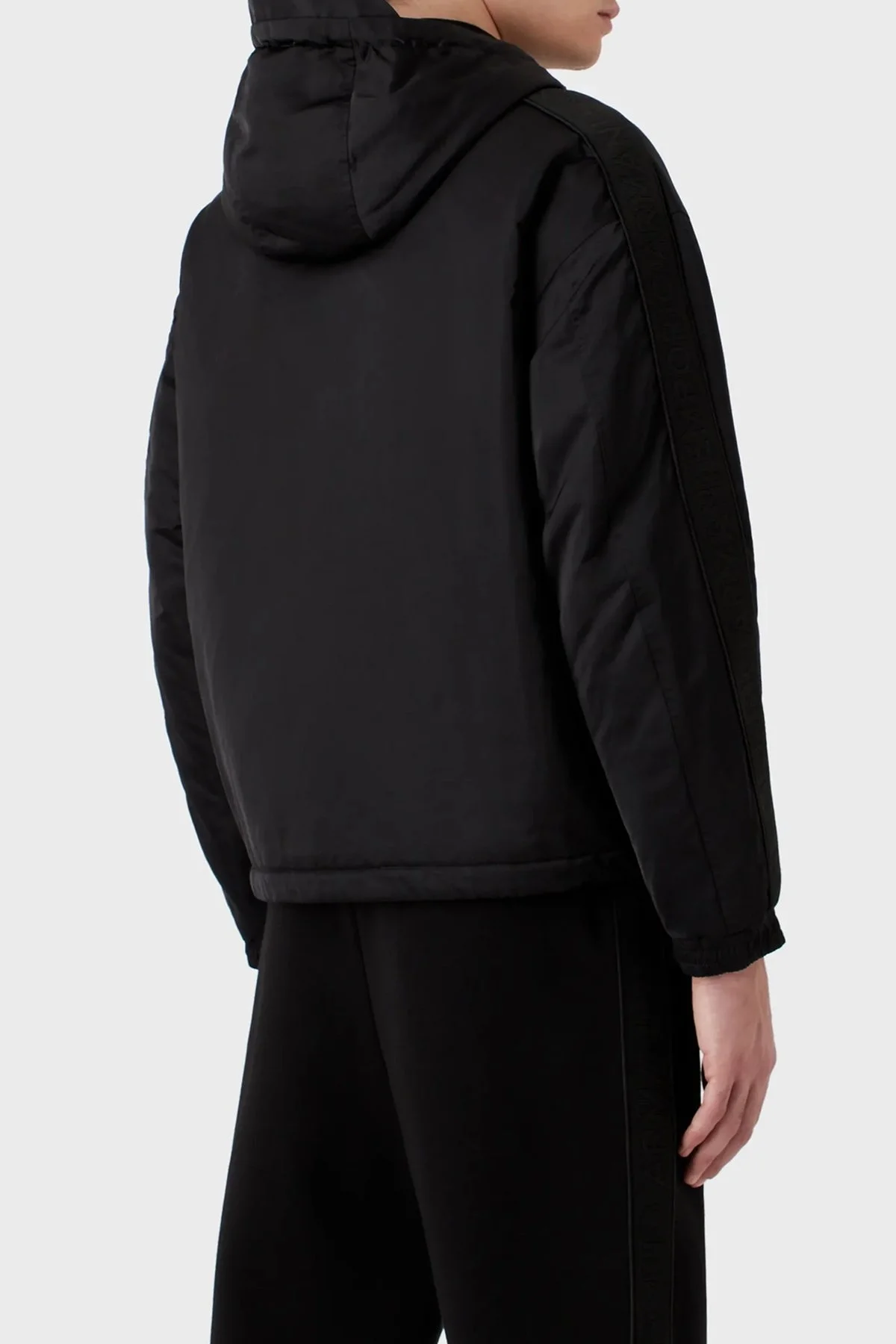 Emporio Armani Kapüşonlu Fermuarlı Cepli Regular Fit Erkek Mont 3R1BD1 1NRYZ 0999 SİYAH - 4