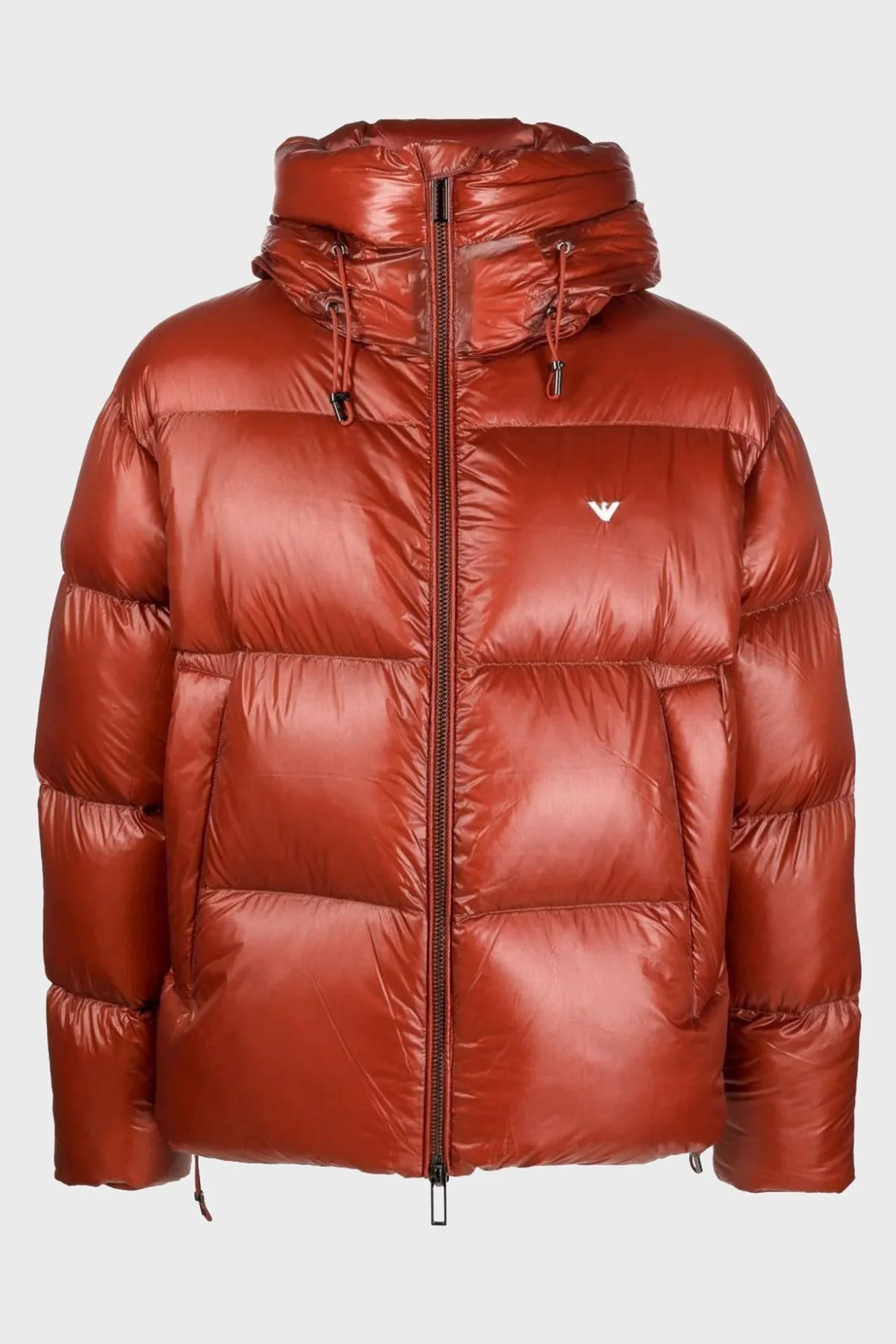 Emporio Armani Kapüşonlu Kuş Tüyü Dolgulu Soğuğa Dayanıklı Su İtici Şişme Erkek Mont 6R1B97 1NKZZ 0454 BORDO - 5