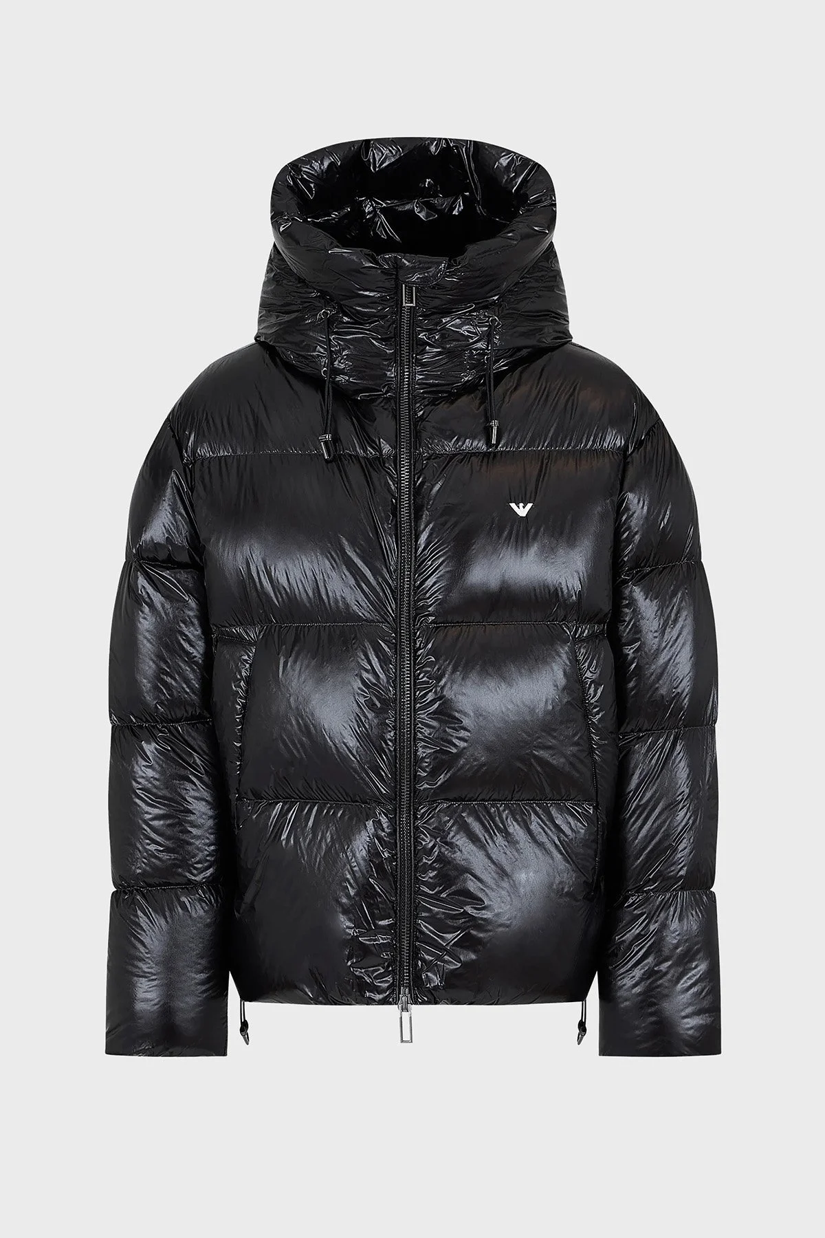 Emporio Armani Kapüşonlu Kuş Tüyü Dolgulu Soğuğa Dayanıklı Su İtici Şişme Erkek Mont 6R1B97 1NKZZ 0999 SİYAH - 5