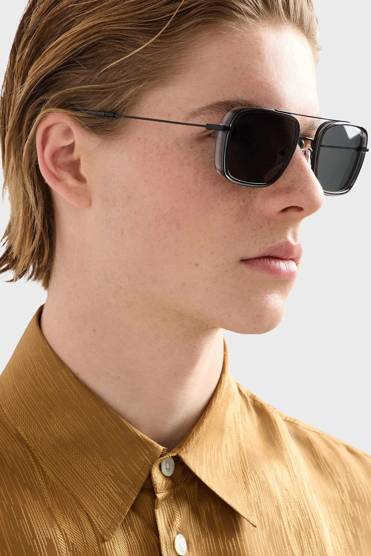 Emporio Armani Kare Güneş Erkek Gözlük 0EA2162 300187 54 Mat Siyah-Duman - 2