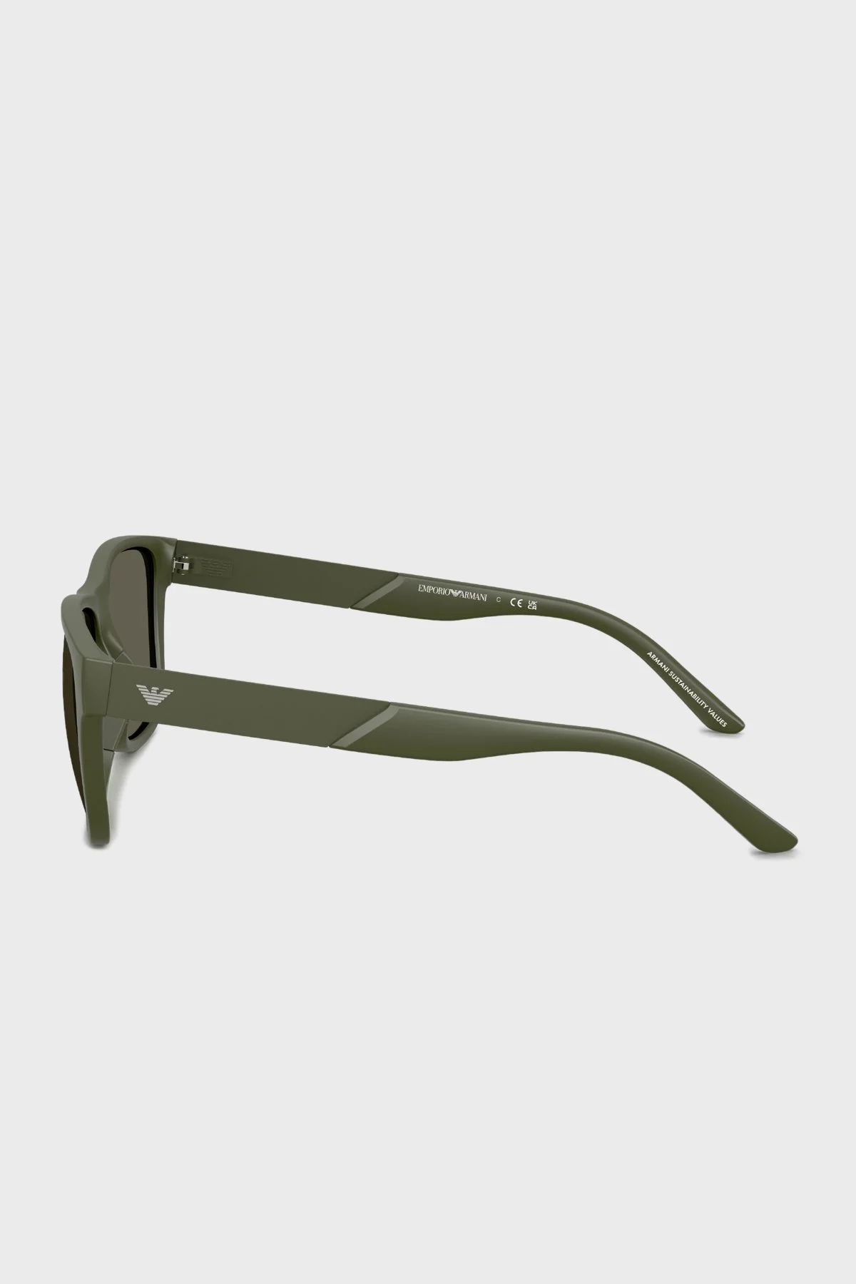 Emporio Armani Kare Güneş Erkek Gözlük 0EA4243 618471 56 Mat Yeşil-Koyu Kahve - 3