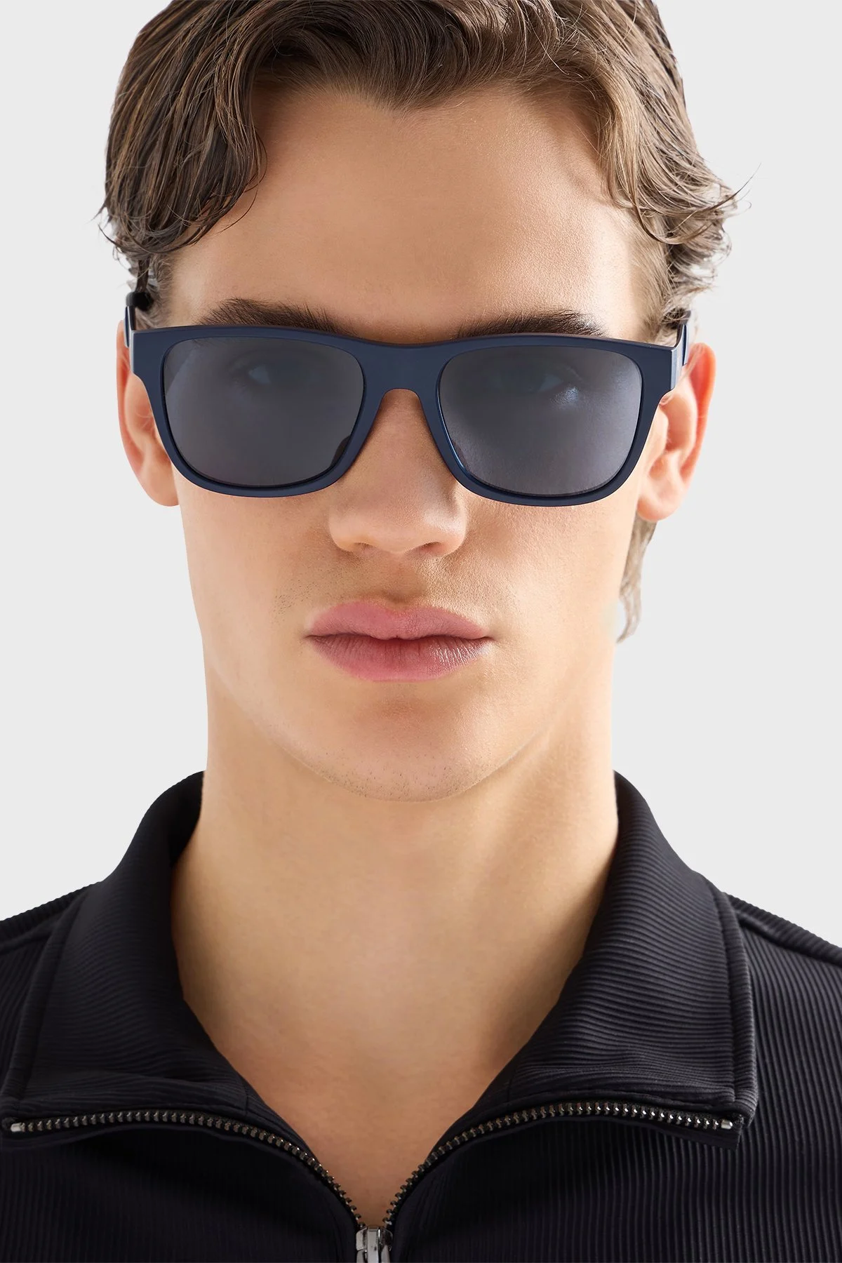 Emporio Armani Kare Güneş Erkek Gözlük 0EA4243 624480 56 Mat Mavi-Koyu Mavi - 2